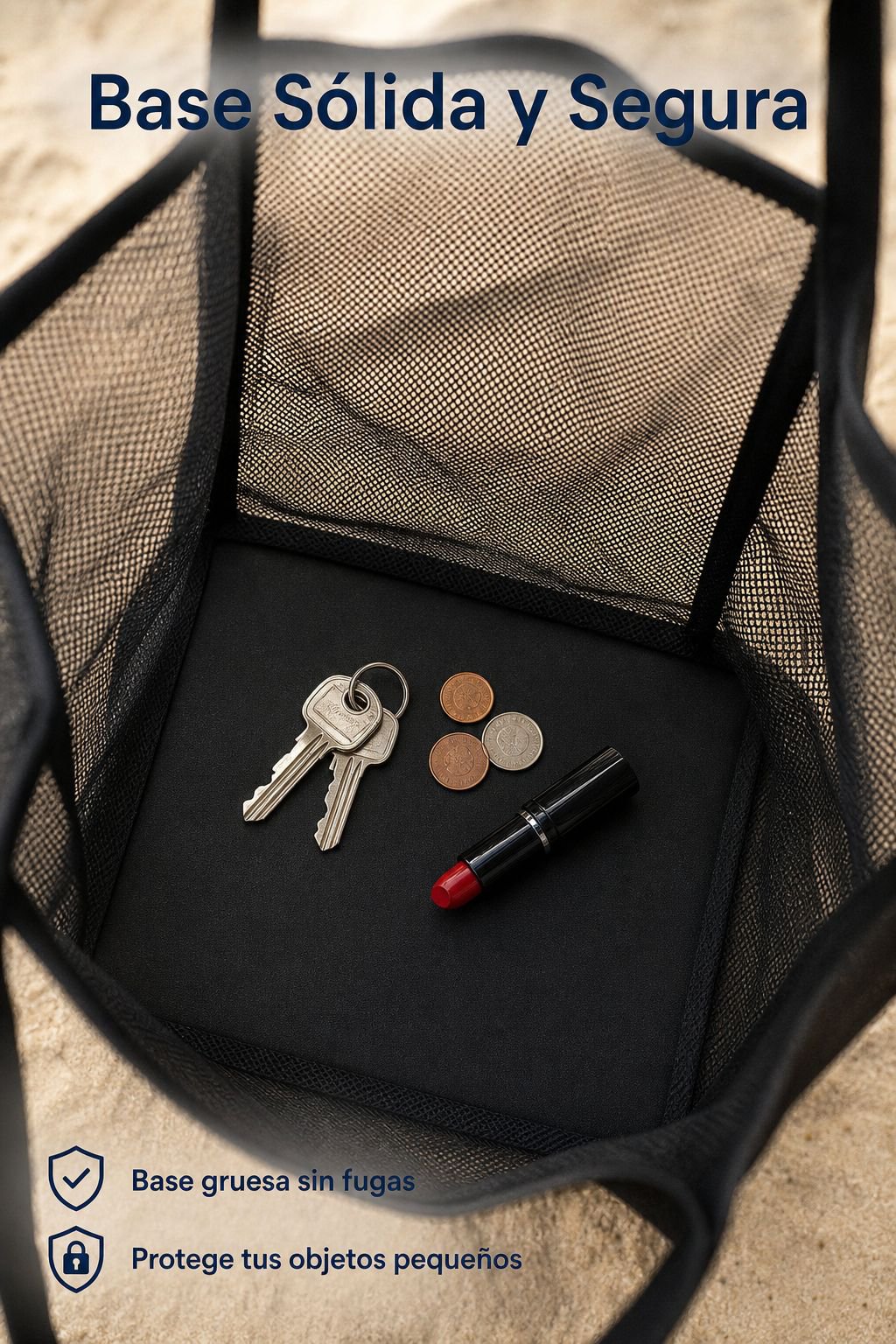Bolso de playa con gran capacidad y asas cómodas
