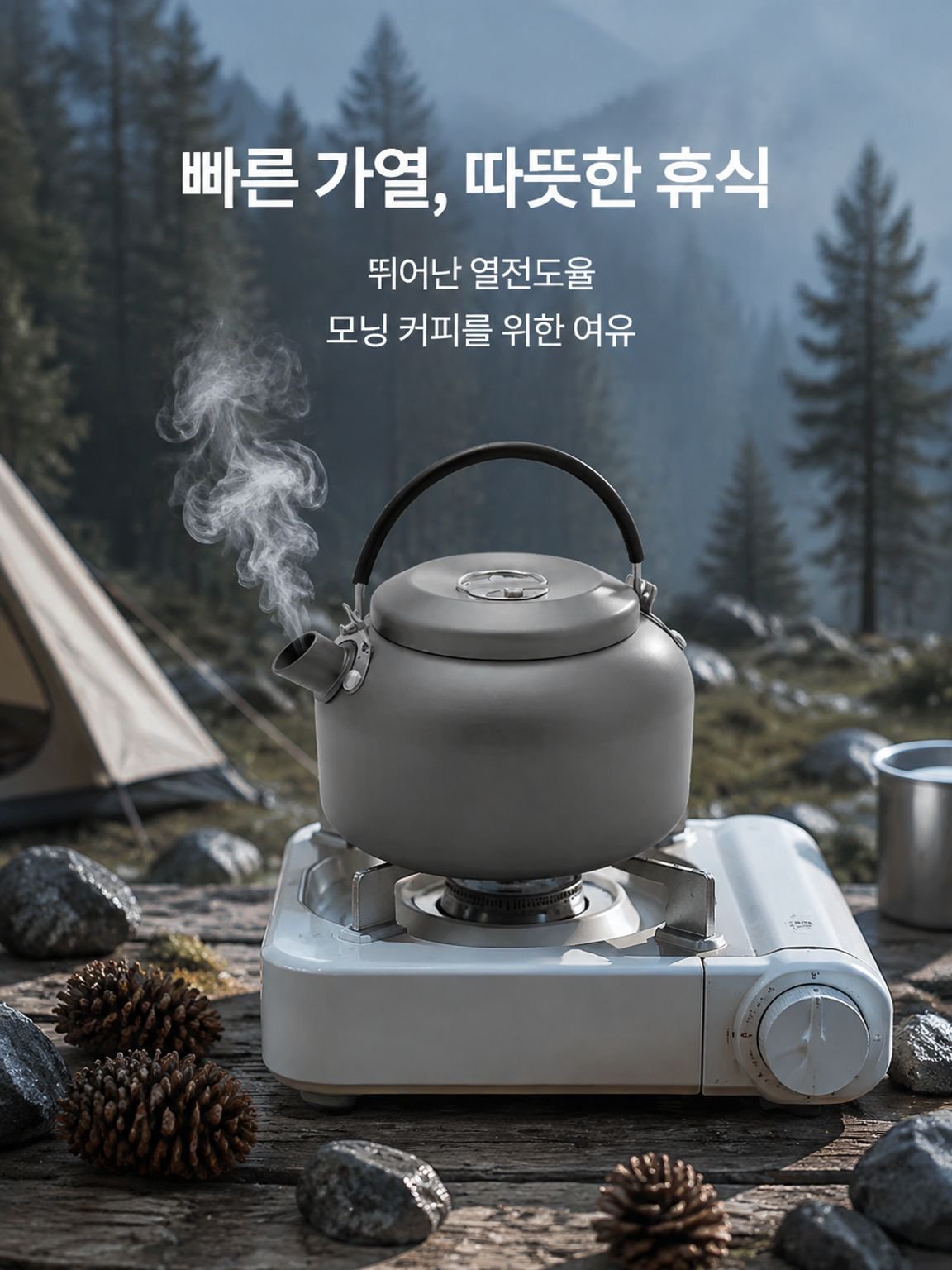 다기능 휴대용 주전자 야외 캠핑용
