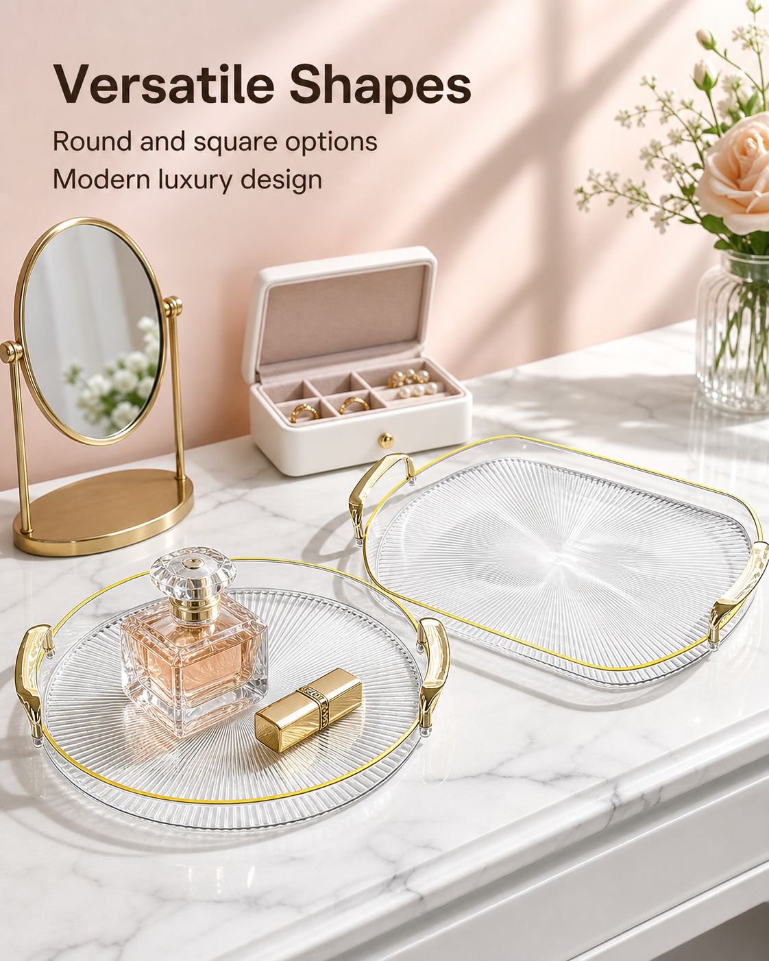 Double Handle Round Tray