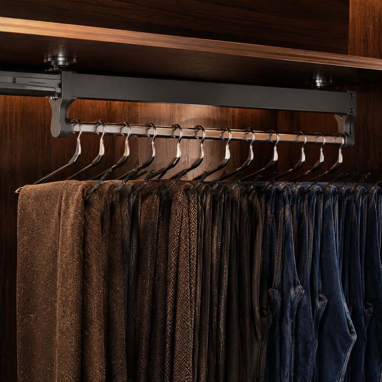 Home Closet Top Mount Retractable Multifunctional Organizer