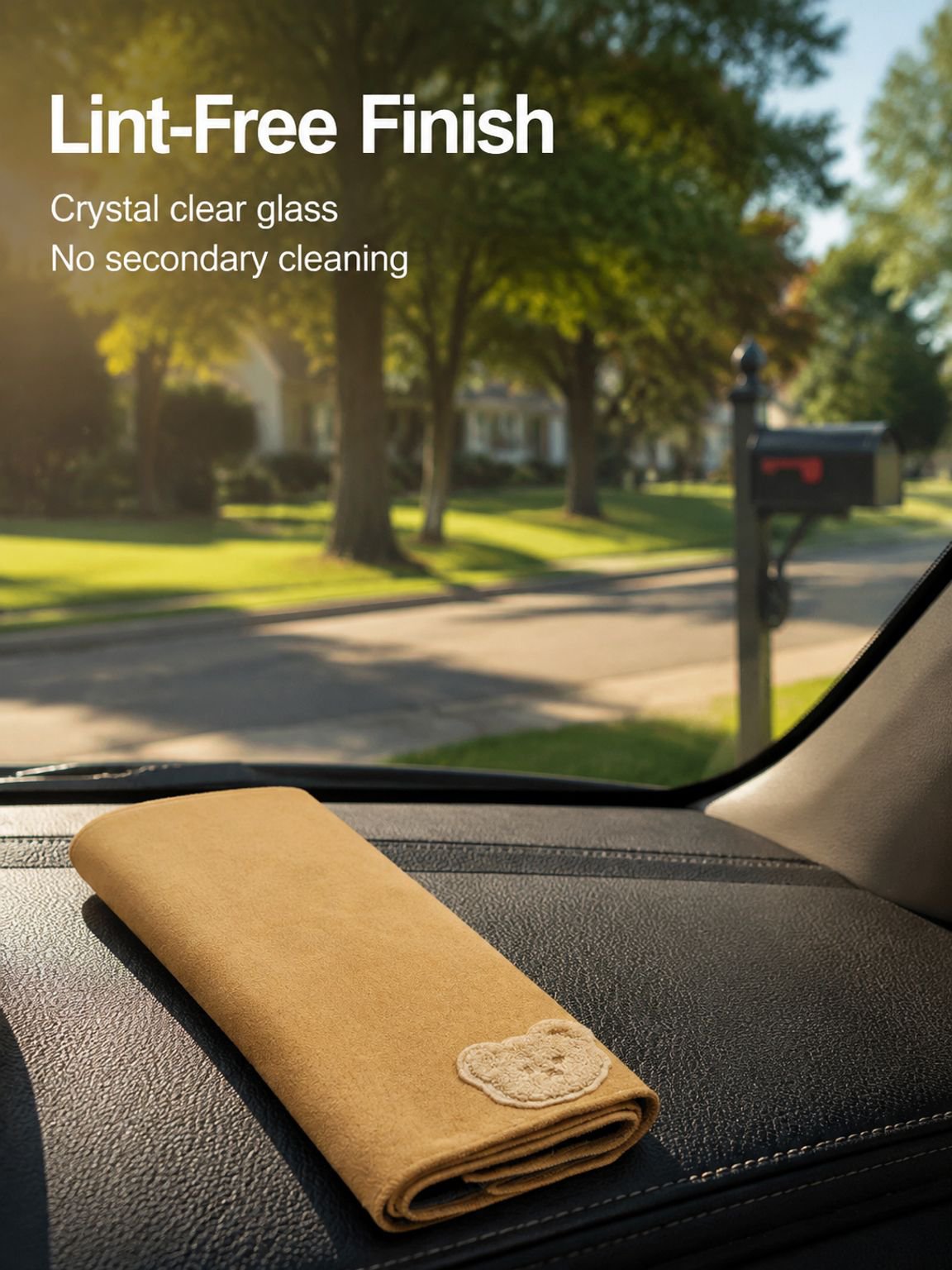 No-shedding Dual-sided Suede Towel for Car Cleaning