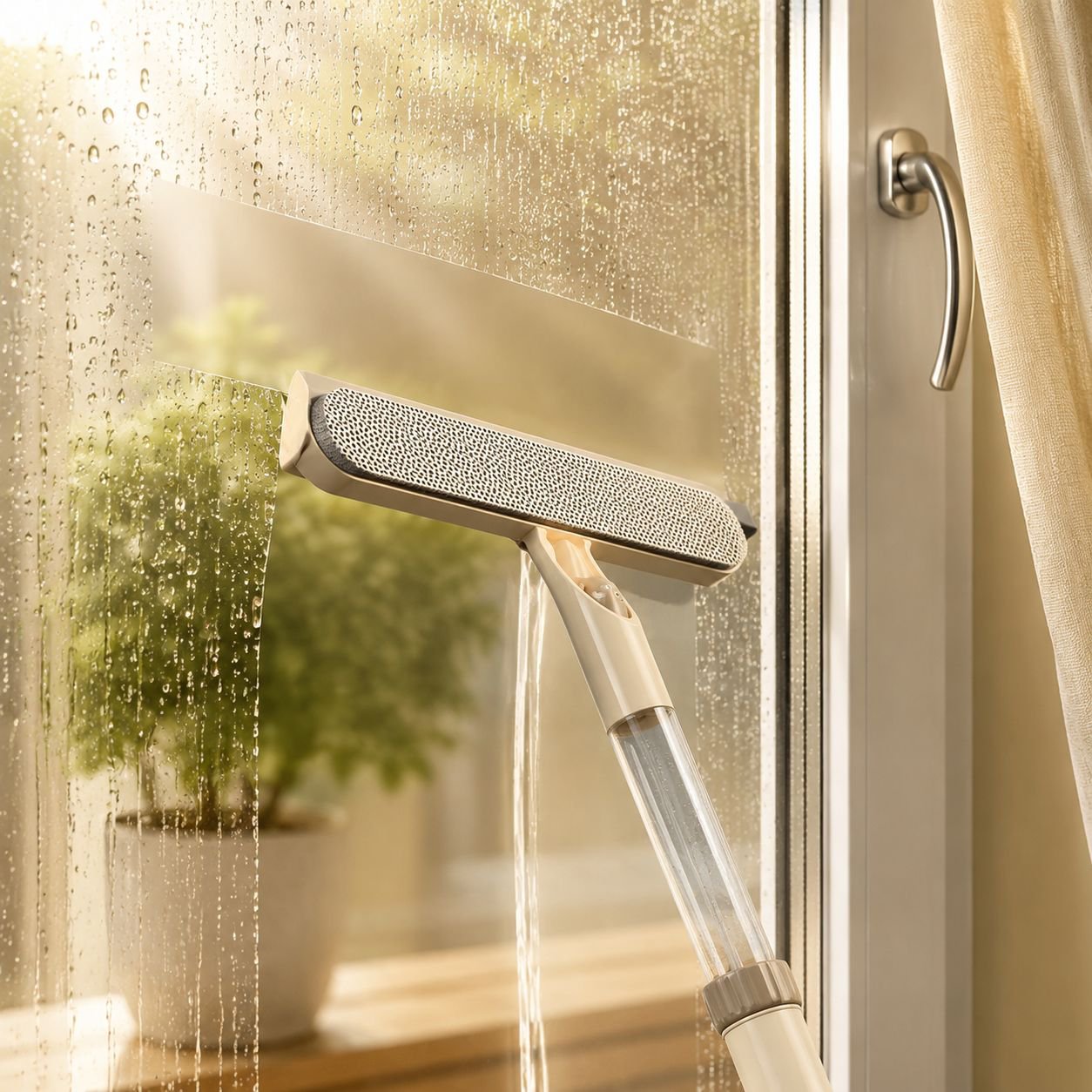 Eco-Friendly Glass Squeegee for Spotless Home Cleaning