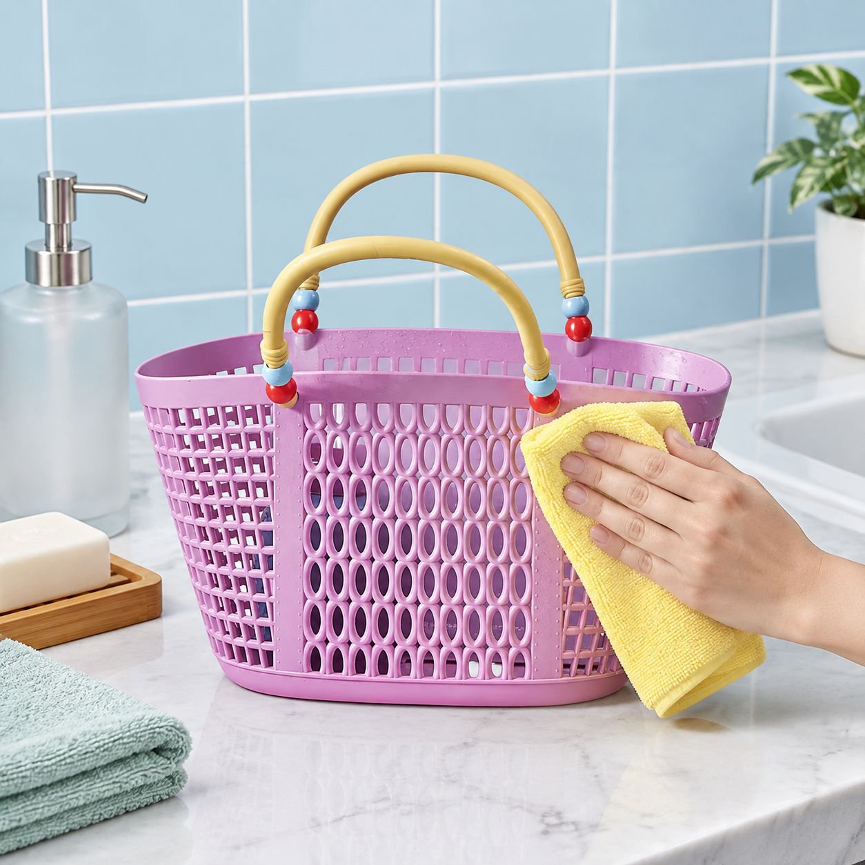 Waterproof swimming basket for outdoor use