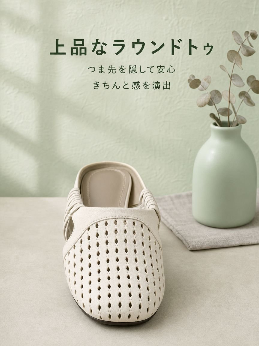 つま先カバー付きで安心なレディースサンダル使用シーン