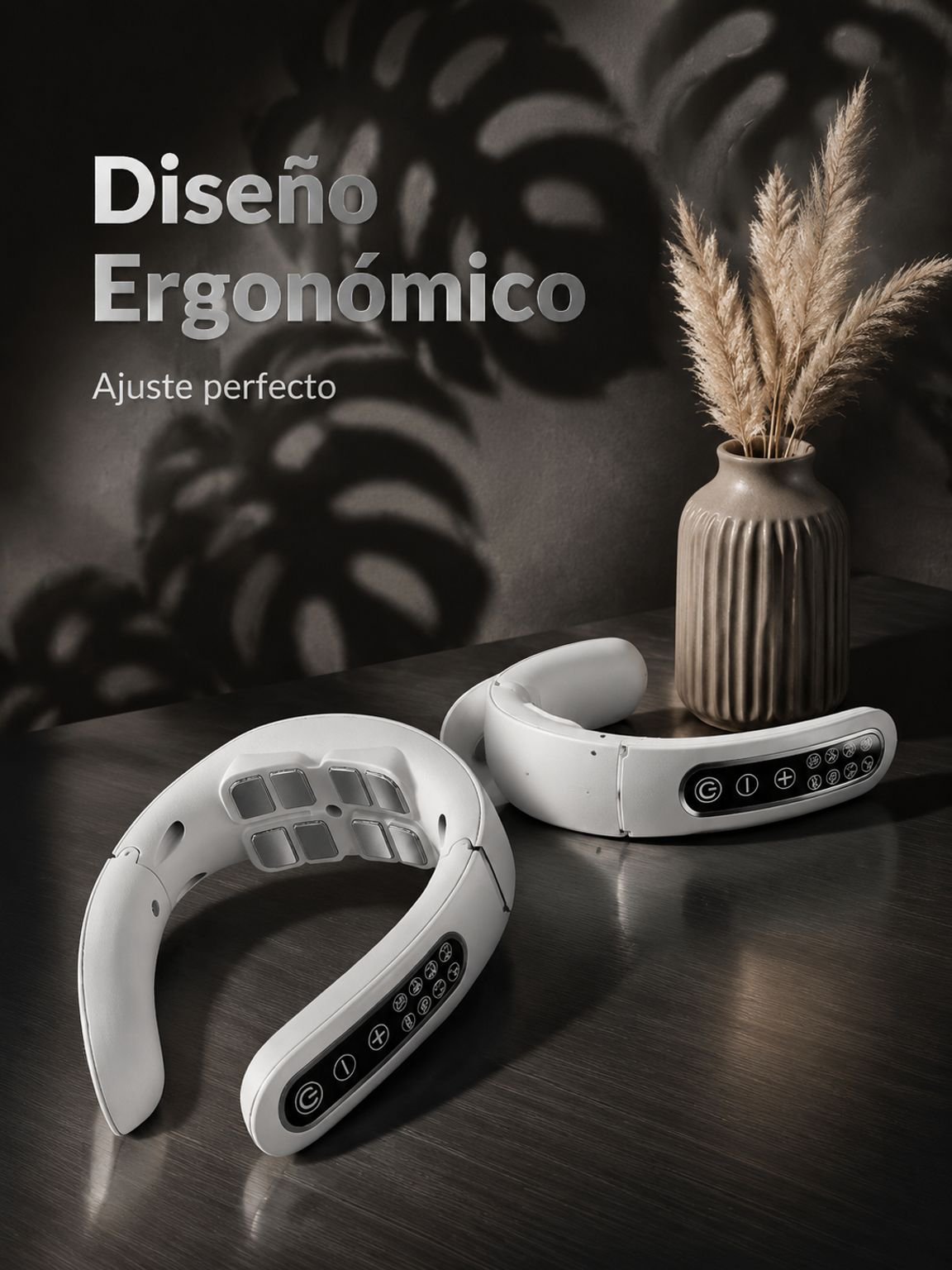 Masajeador de cuello portátil Home Smart en uso