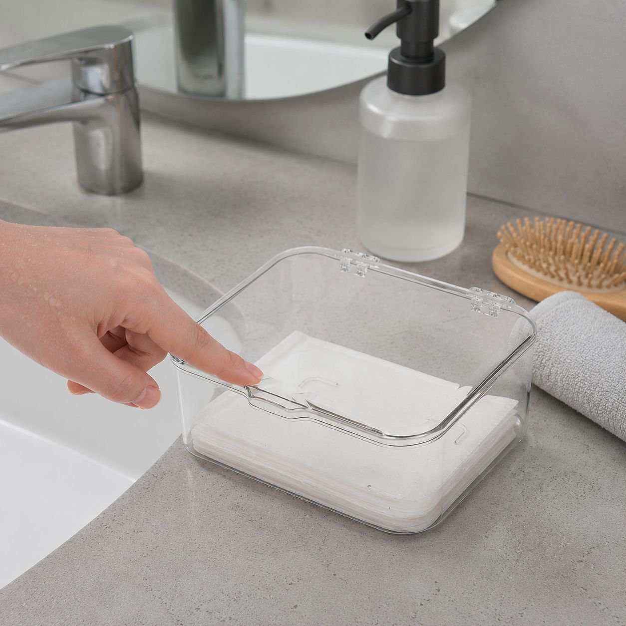 Hygienic mask dispenser box for daily convenience