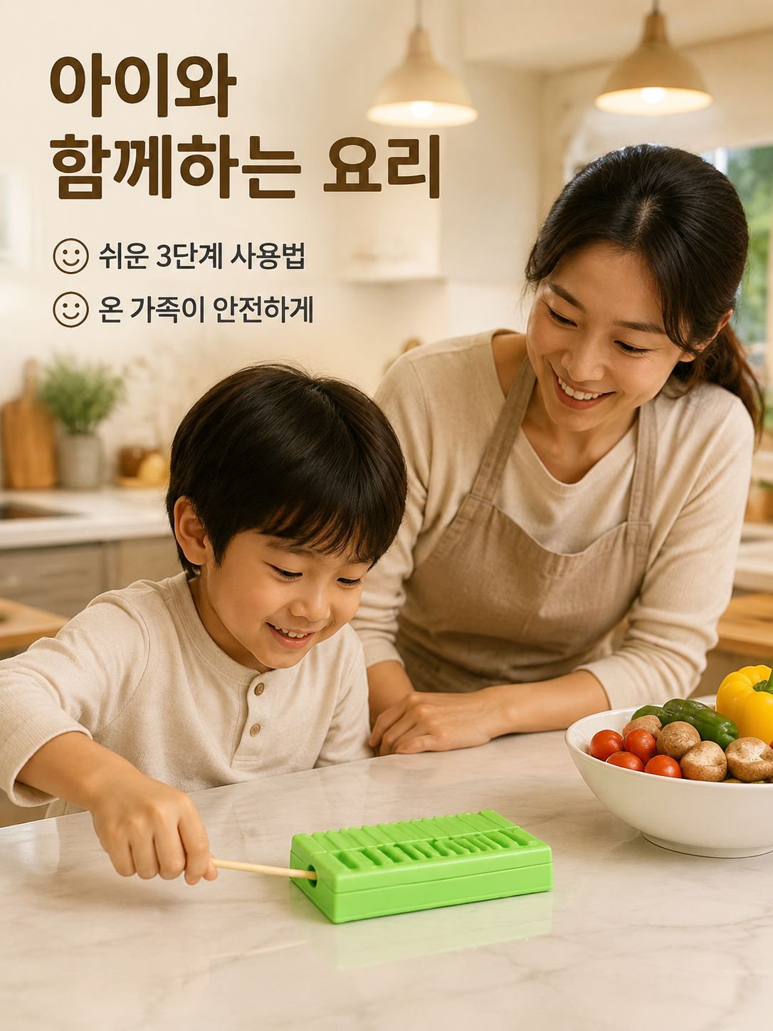 다기능 불고기 꼬치 끼는 기계