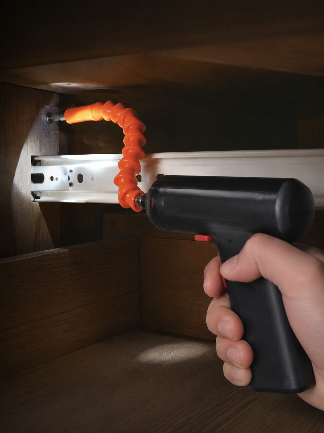 Rechargeable home electric drill with ergonomic handle