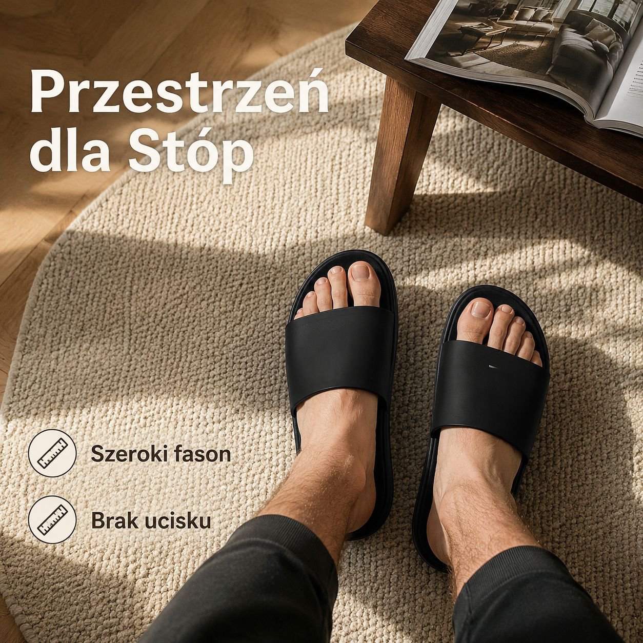 Męskie modne klapki na lato 2025, antypoślizgowe sandały plażowe na zewnątrz