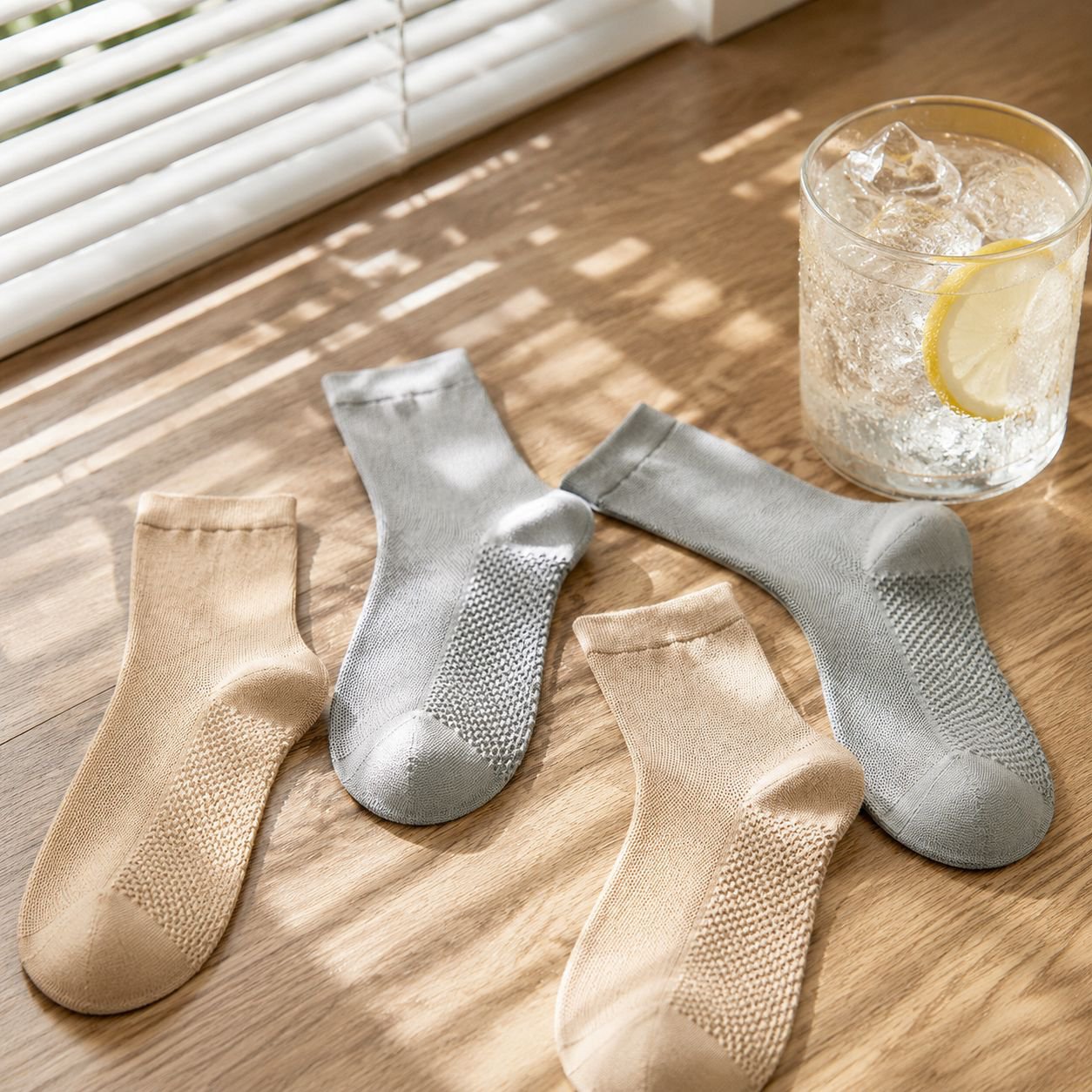 Letní prodyšné ponožky do poloviny lýtek