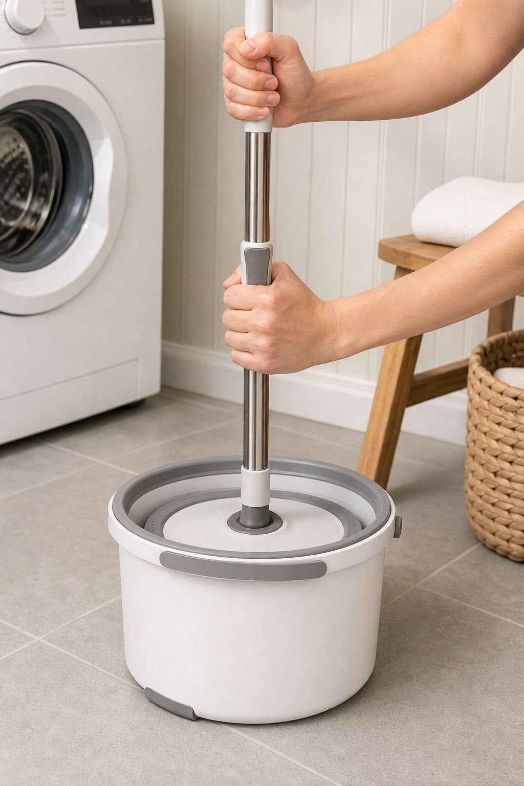 Lazy household suction level plate with bucket mop clean sewage separation hands-free mop wet and dr