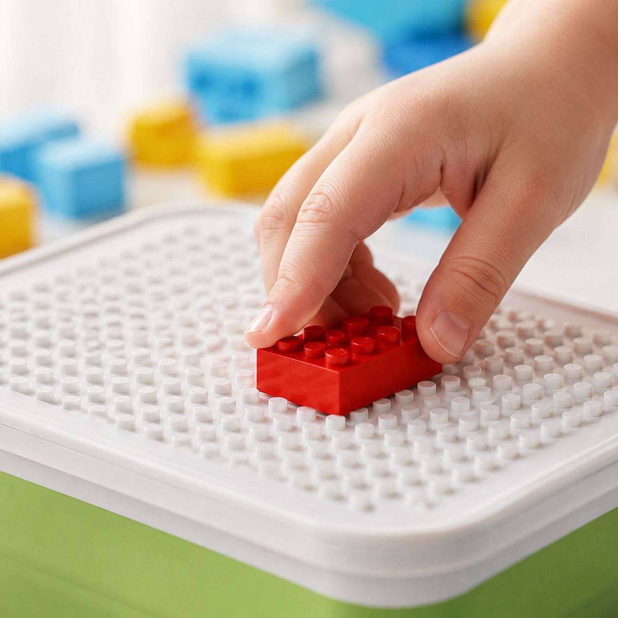Durable silicone toy storage box for children