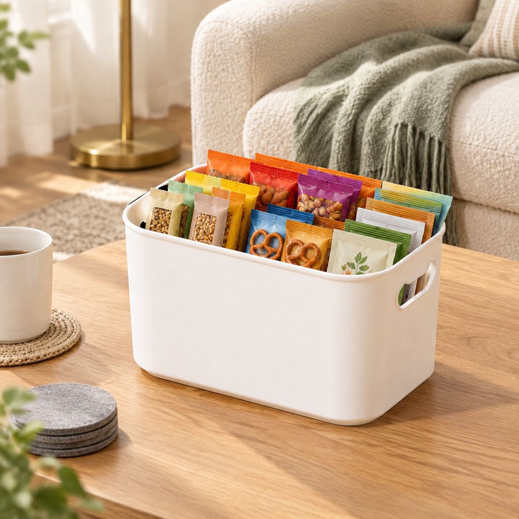 Caja de almacenamiento gruesa para organizar objetos en el dormitorio