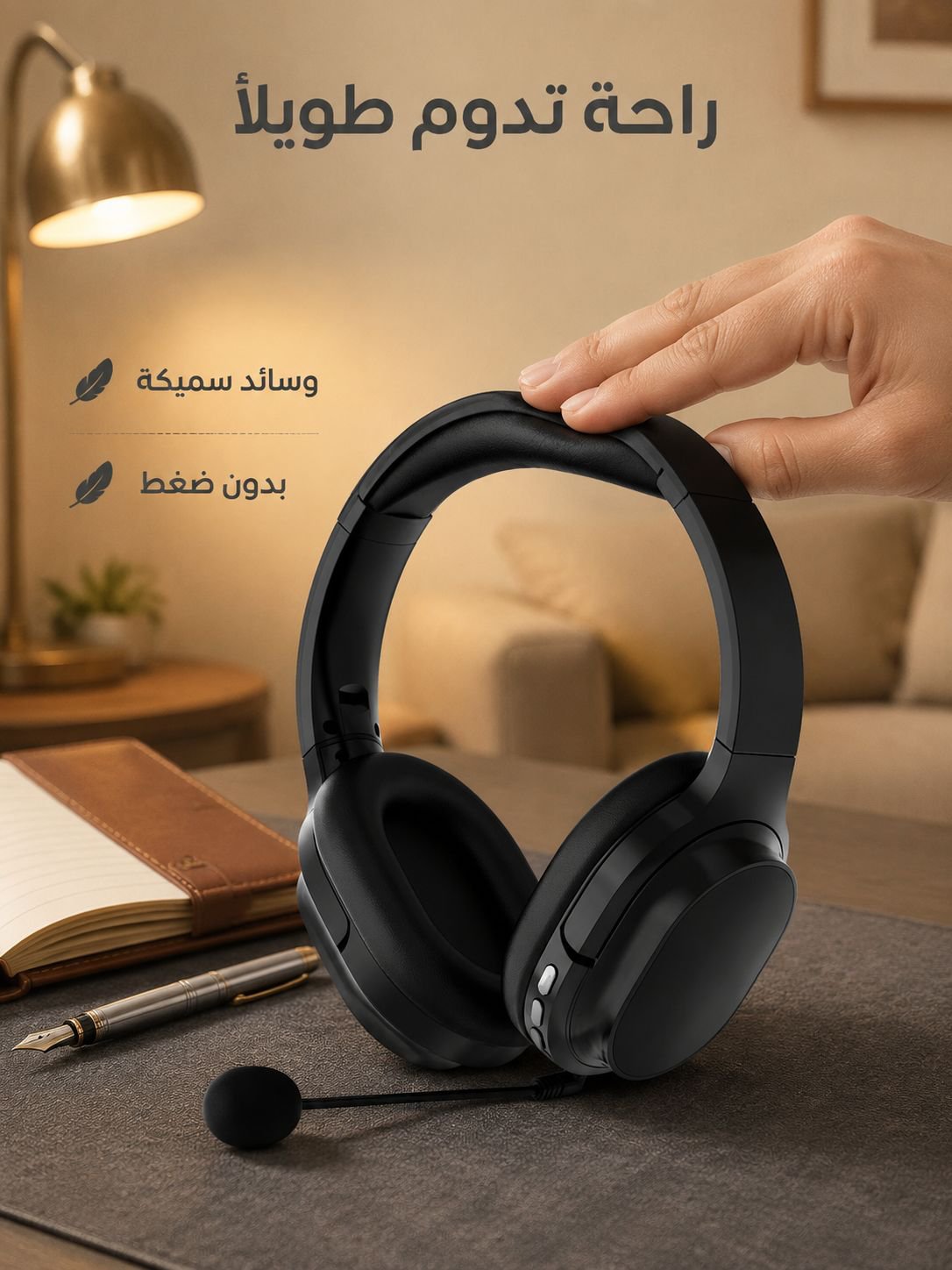 سماعة رأس بلوتوث متعددة الوظائف 4 في 1 