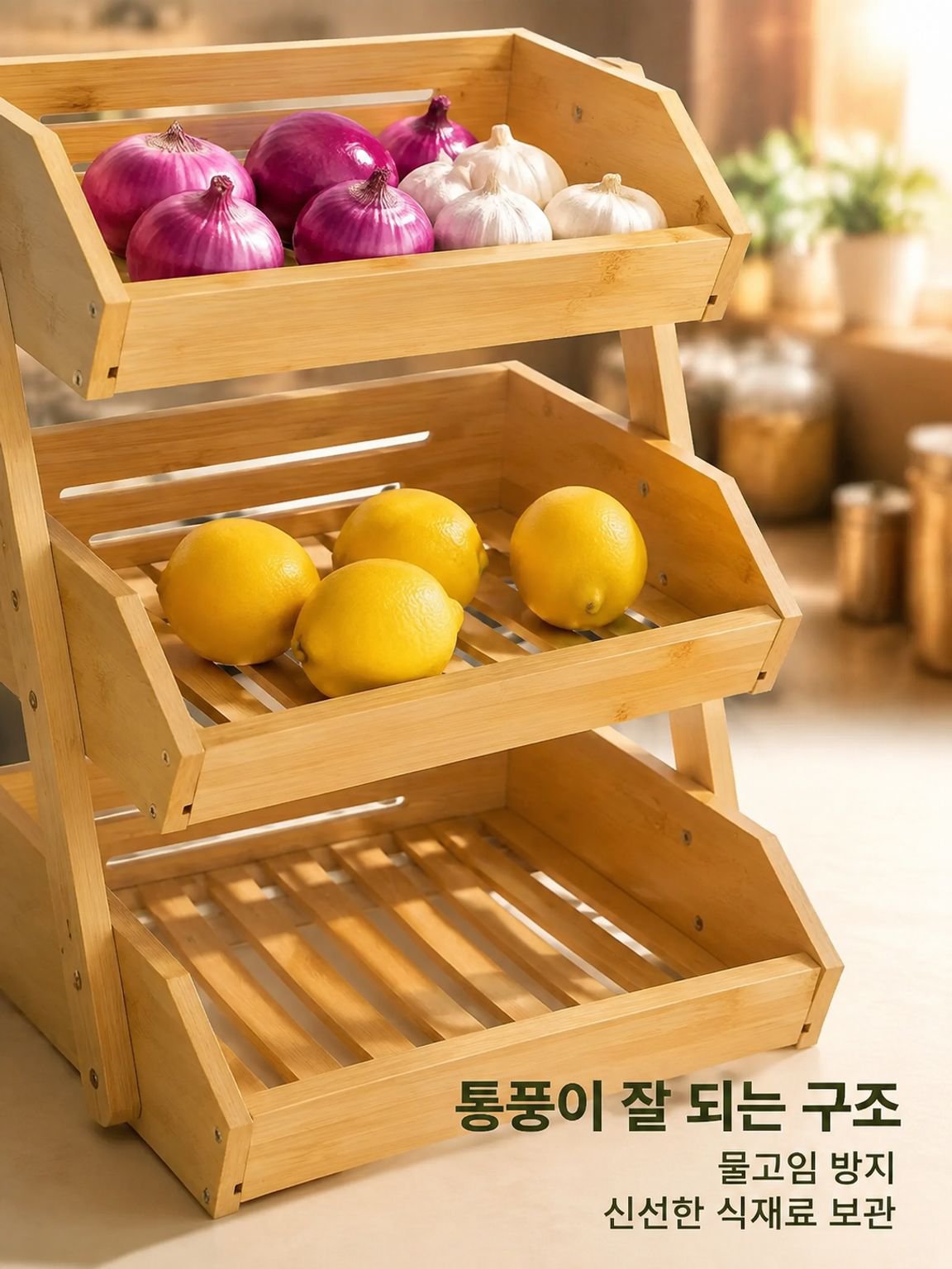 3층 접을 수 있는 저장 브래킷
