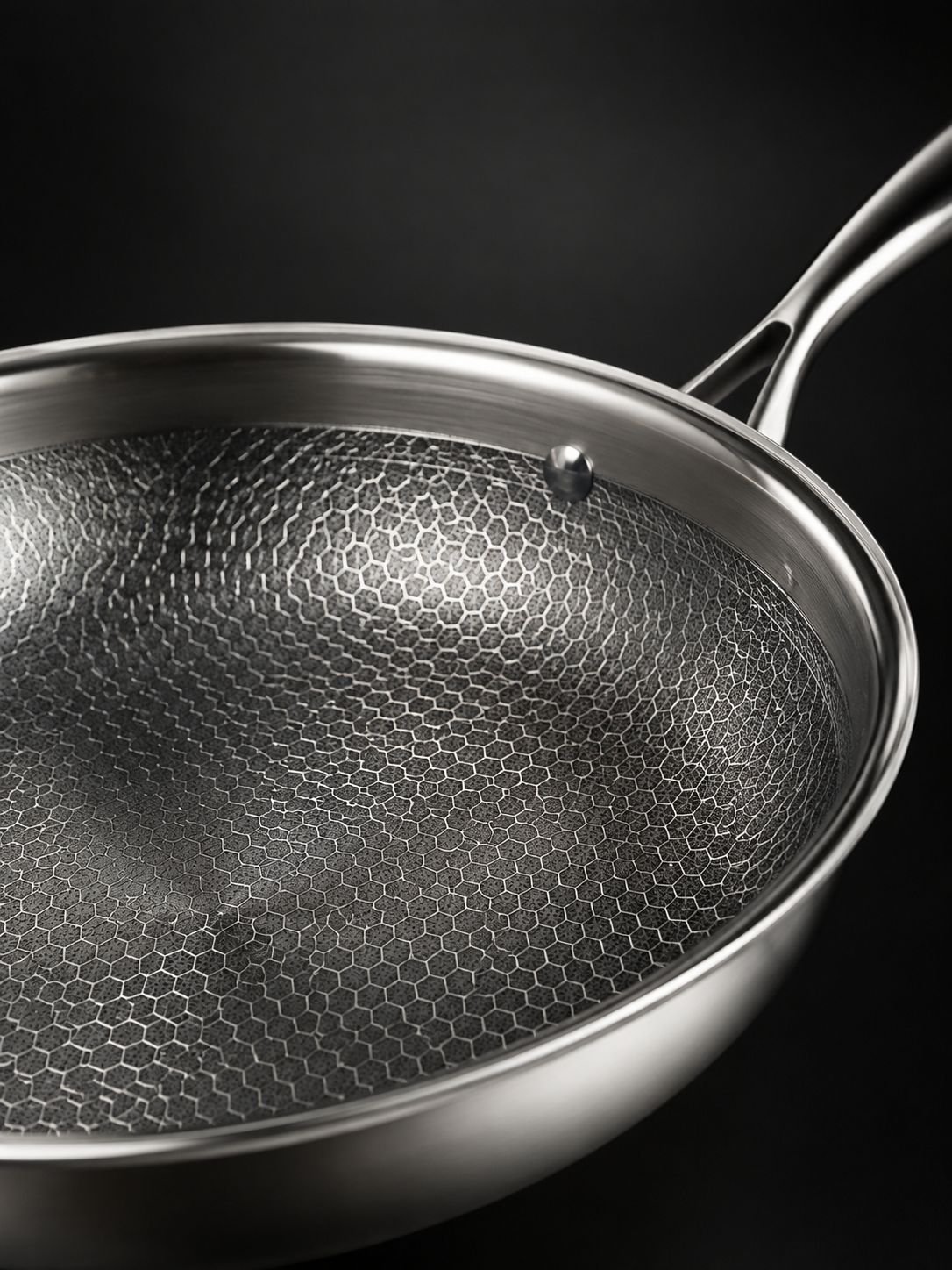 Antihaftfreie Edelstahl-Pfanne für Braten