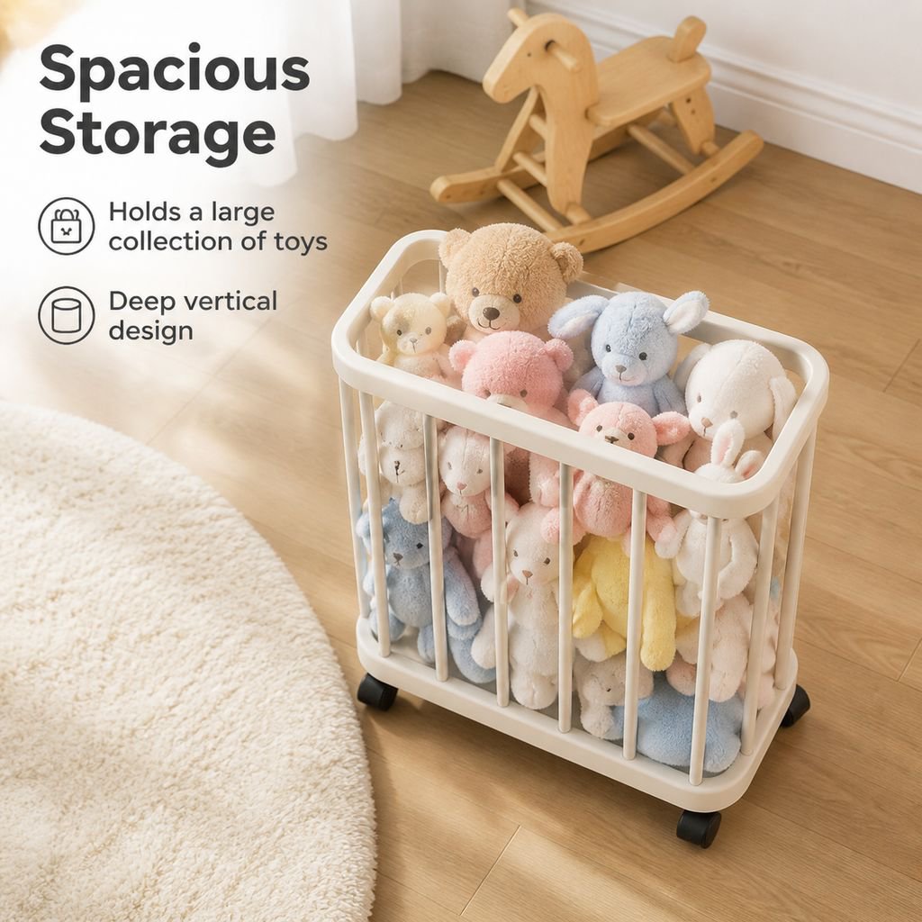Multifunctional Waterproof Storage Basket for Laundry, Bathroom, and Gym Equipment