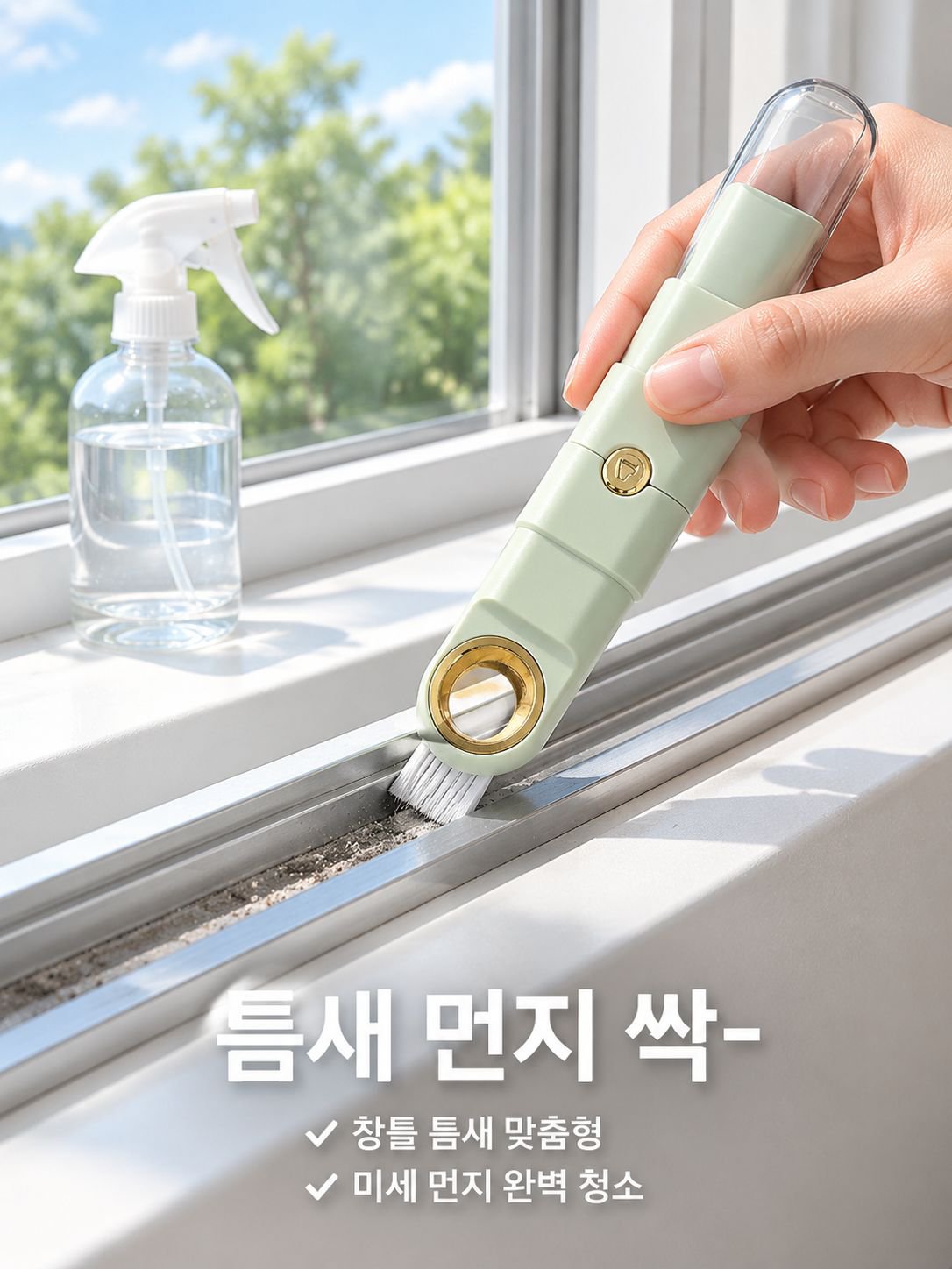 4-in-1 코너 스크레이퍼/브러시