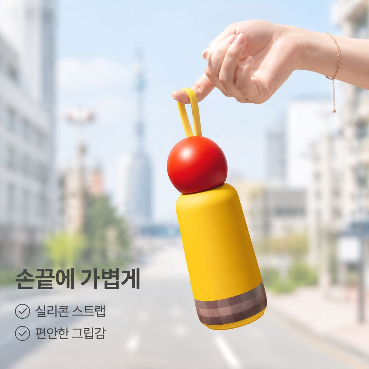 작고 휴대하기 좋은 보온병