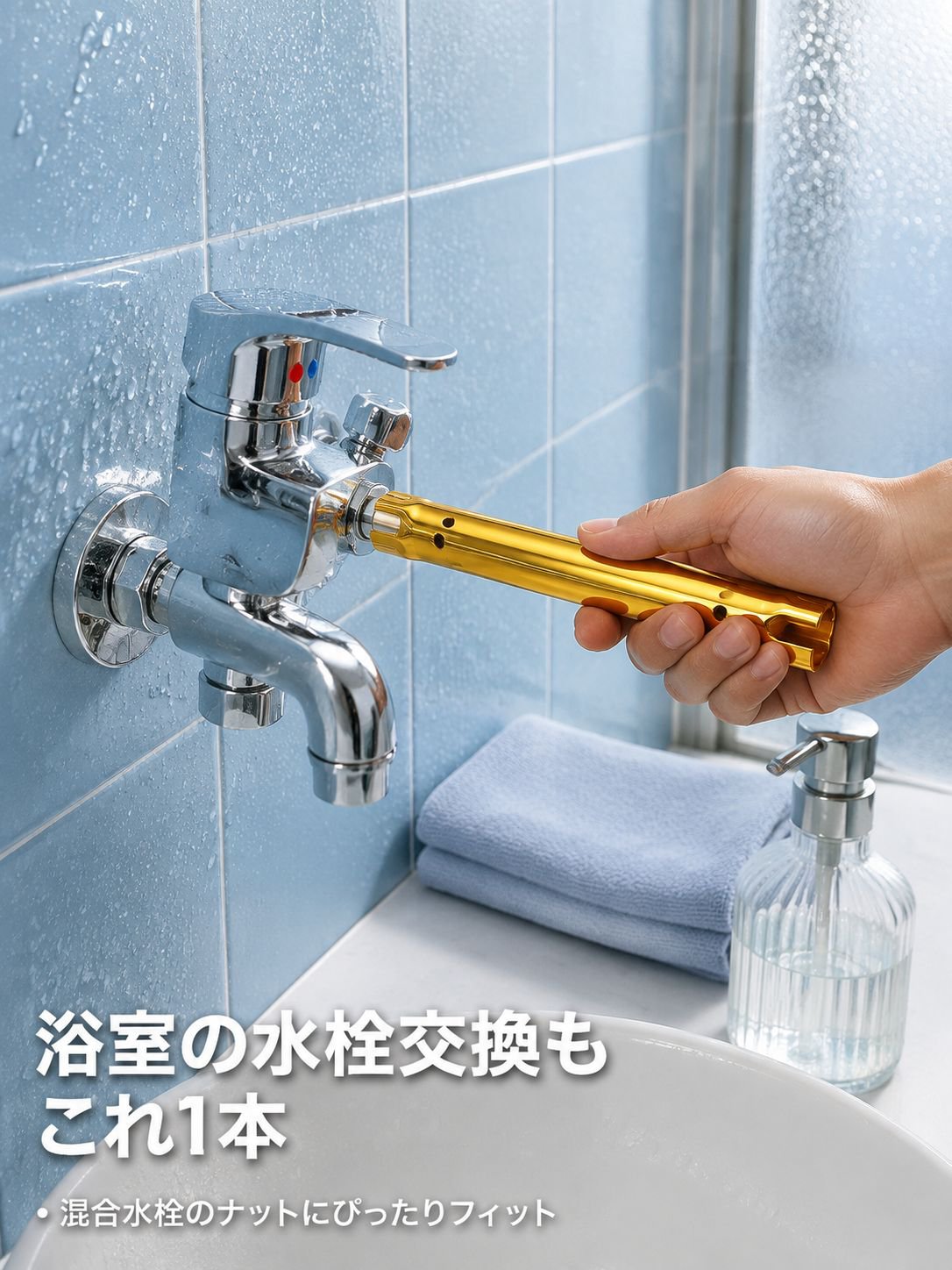 握りやすいグリップ付きの六角レンチ