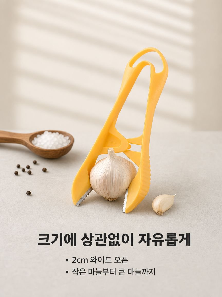 스테인리스 마늘 껍질 벗기기