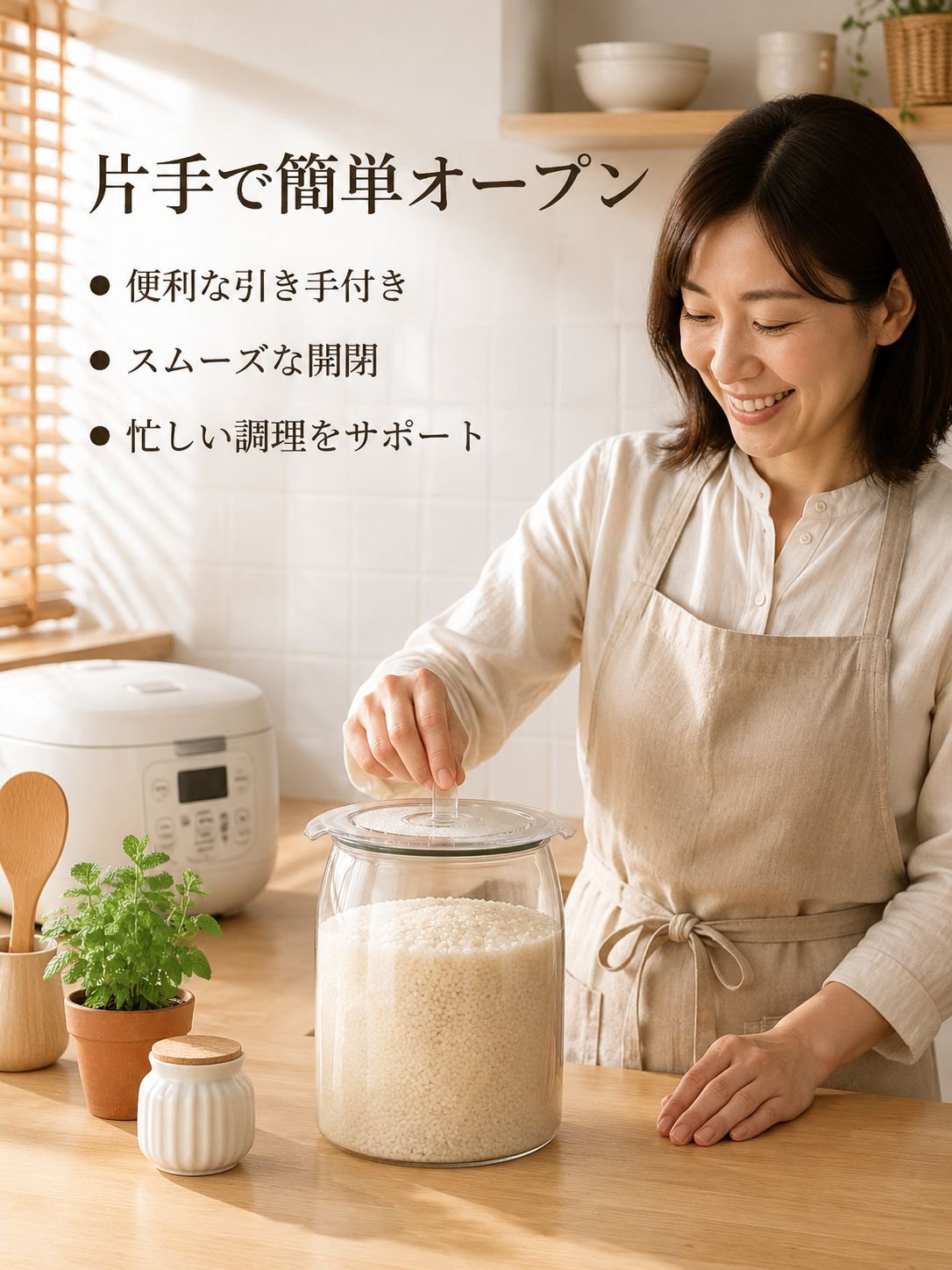 キッチン用食品グレードPET密閉容器