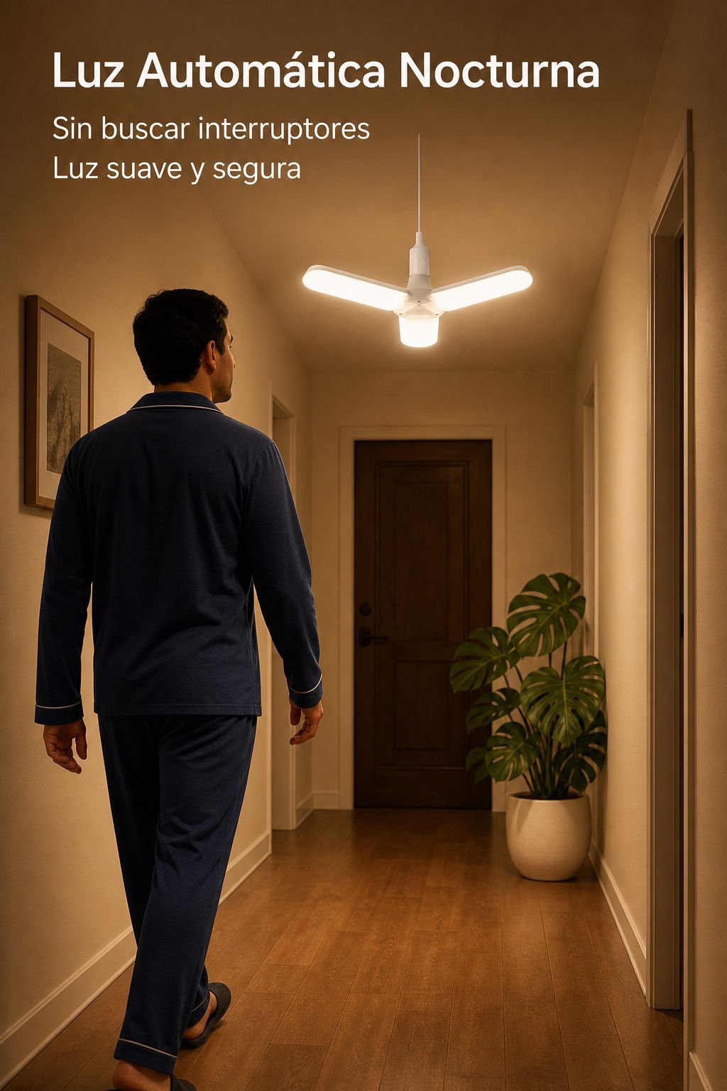Ventilador de techo inteligente con sensor