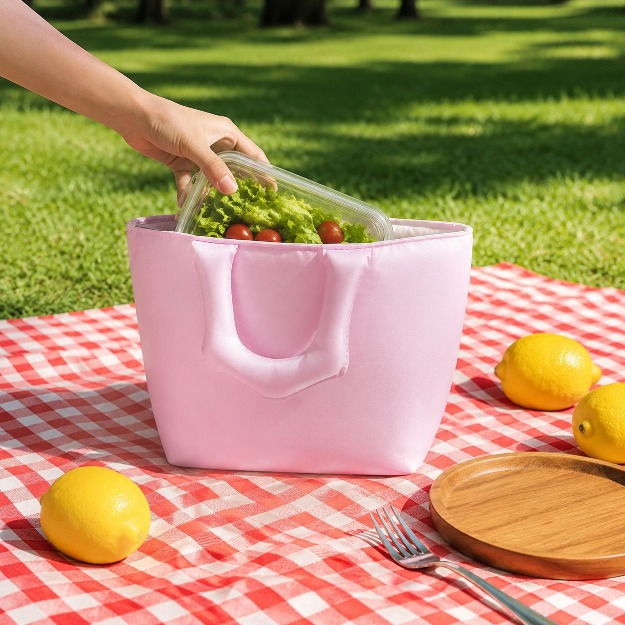 Thickened Insulated Lunch Bag for Students and Office Workers, Stylish Graffiti Style