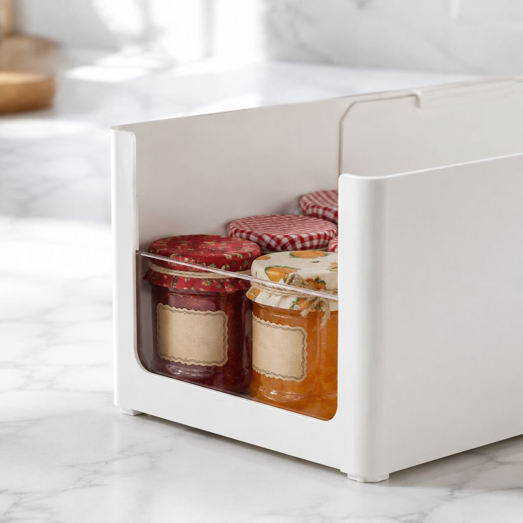 Boîte de rangement épaisse et multifonction pour cuisine sur étagère