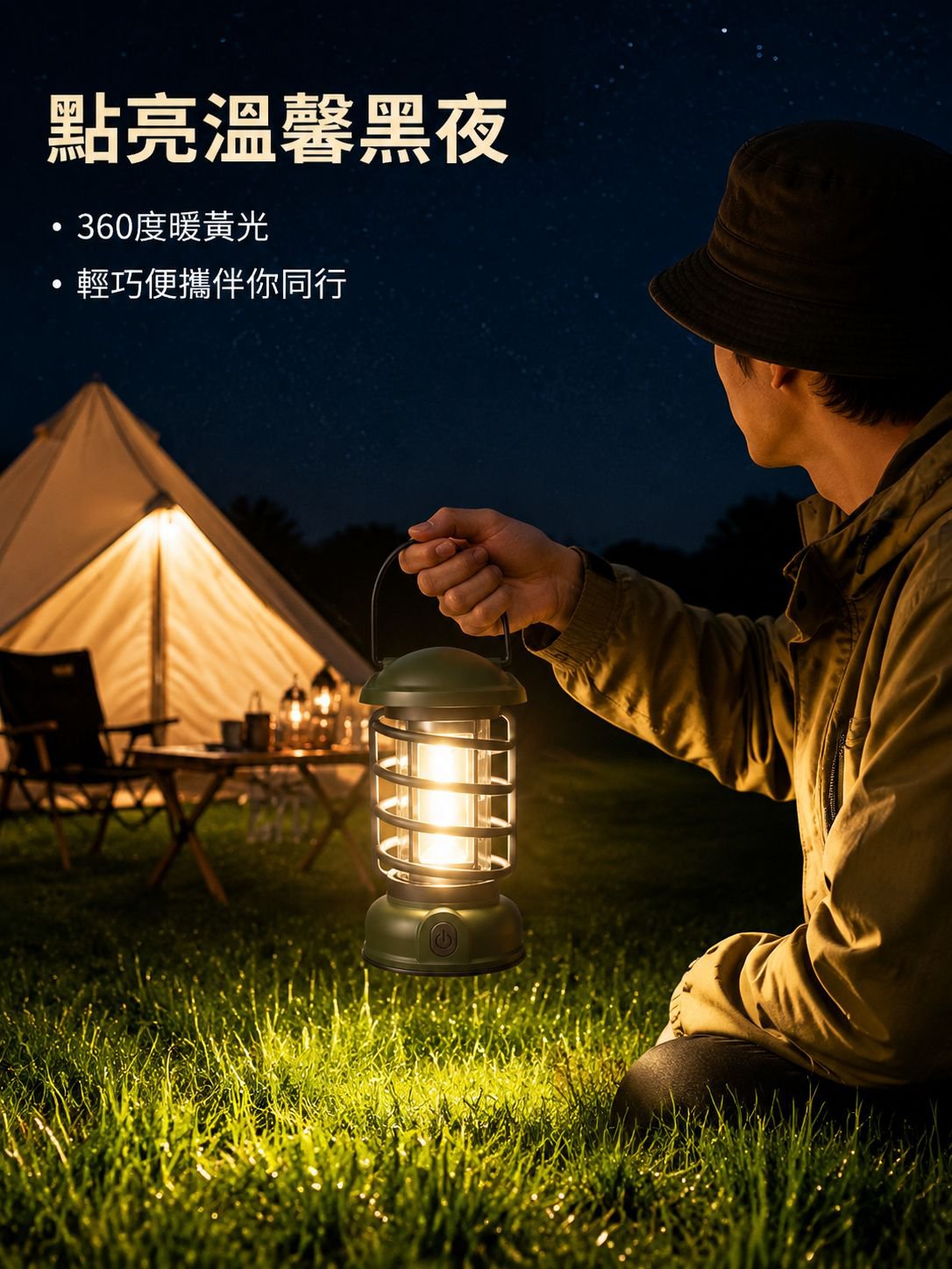 營地手提帳篷照明氛圍燈