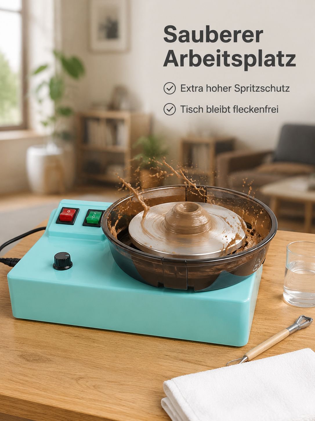 Töpferarbeiten und Kunstwerke von Kindern