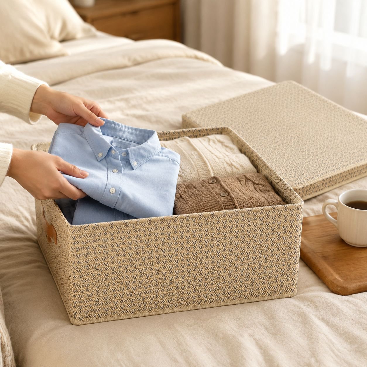 Multi-purpose storage box for clothes and accessories