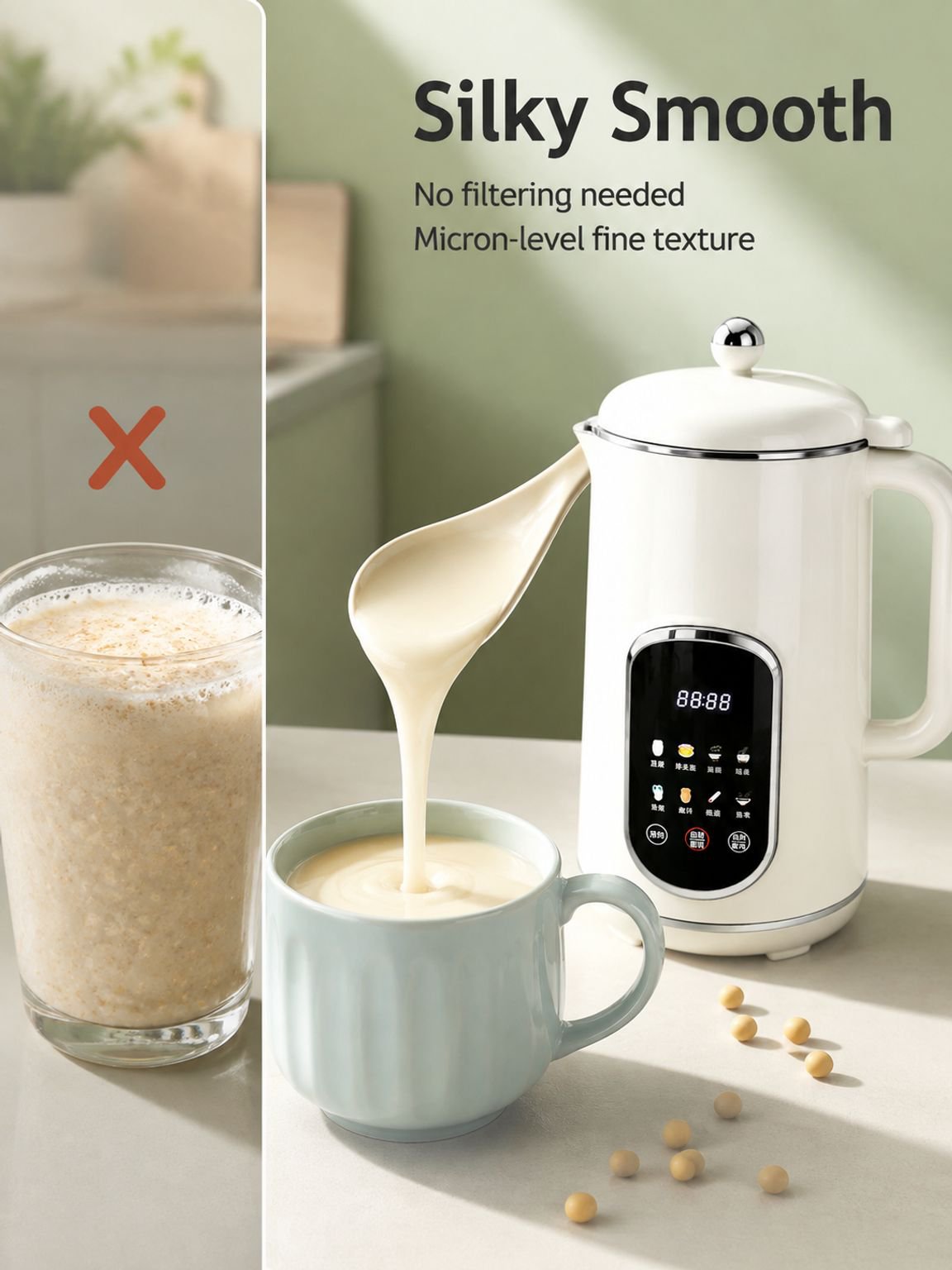 Efficient soy milk maker for healthy homemade drinks