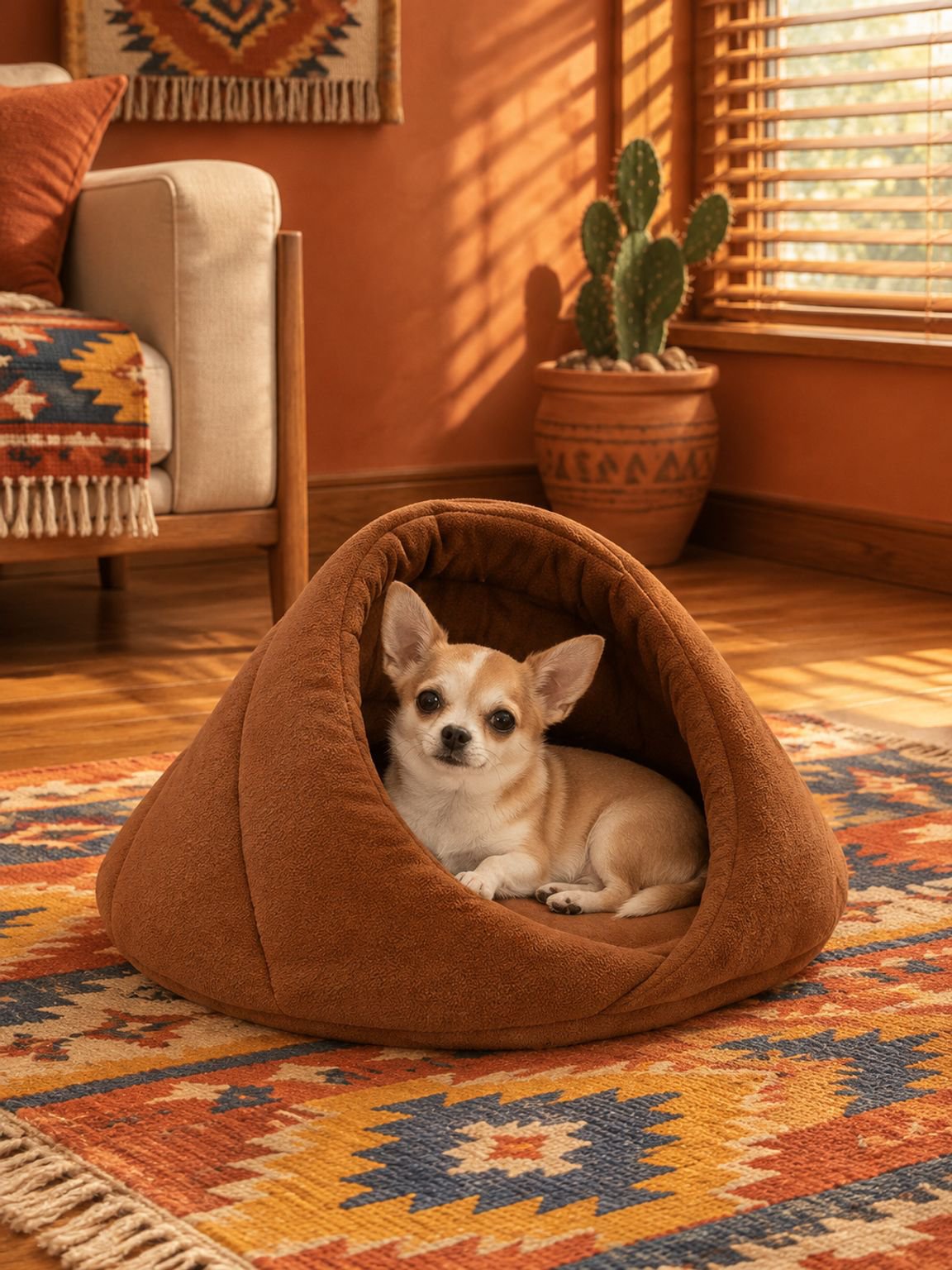 Cama para mascotas tipo abrazo, cama para perros y gatos