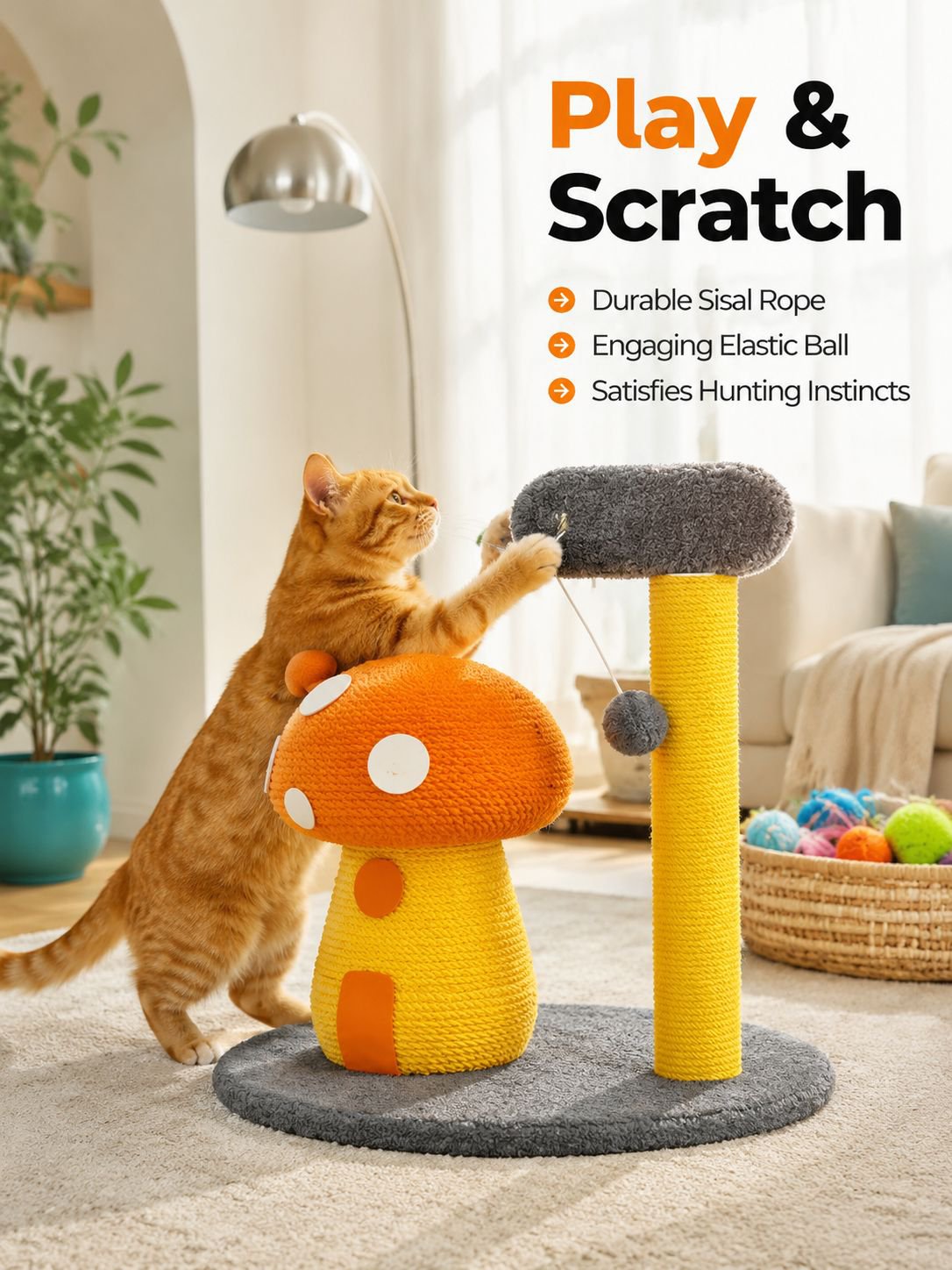 Mushroom Cat Climbing Frame