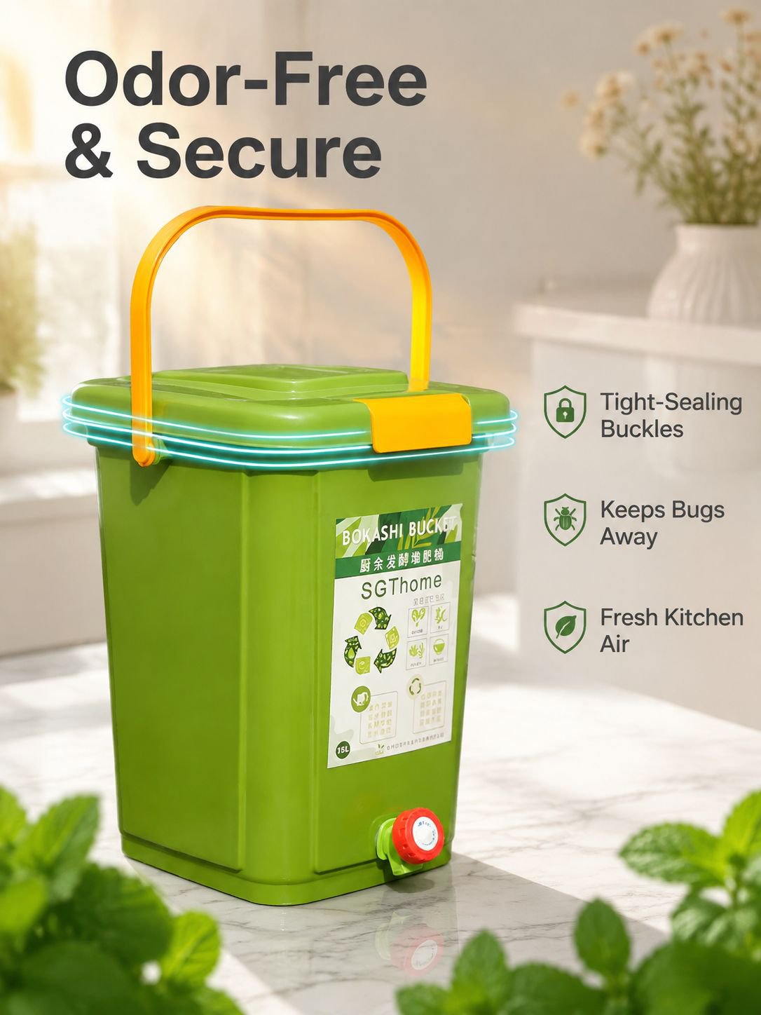 Kitchen waste composting bin, garbage fermentation bin, Pocasi composting box, manure storage bin, c