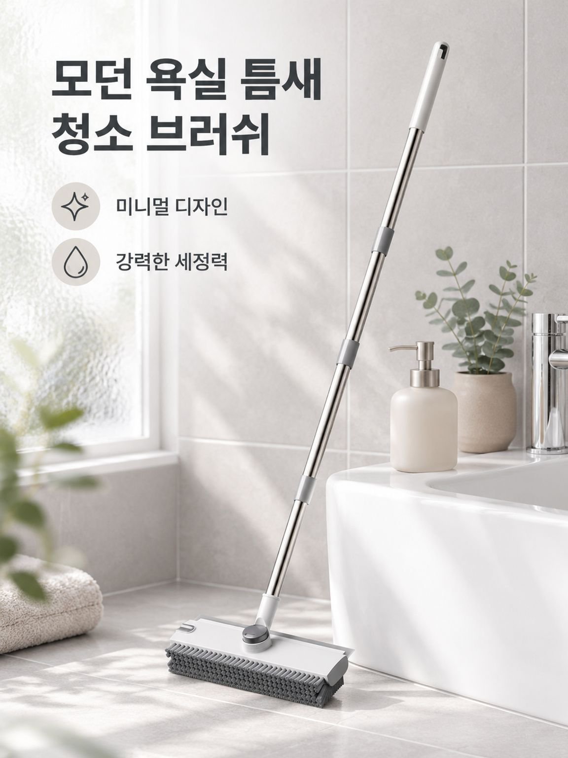 욕실 타일 틈새 브러시