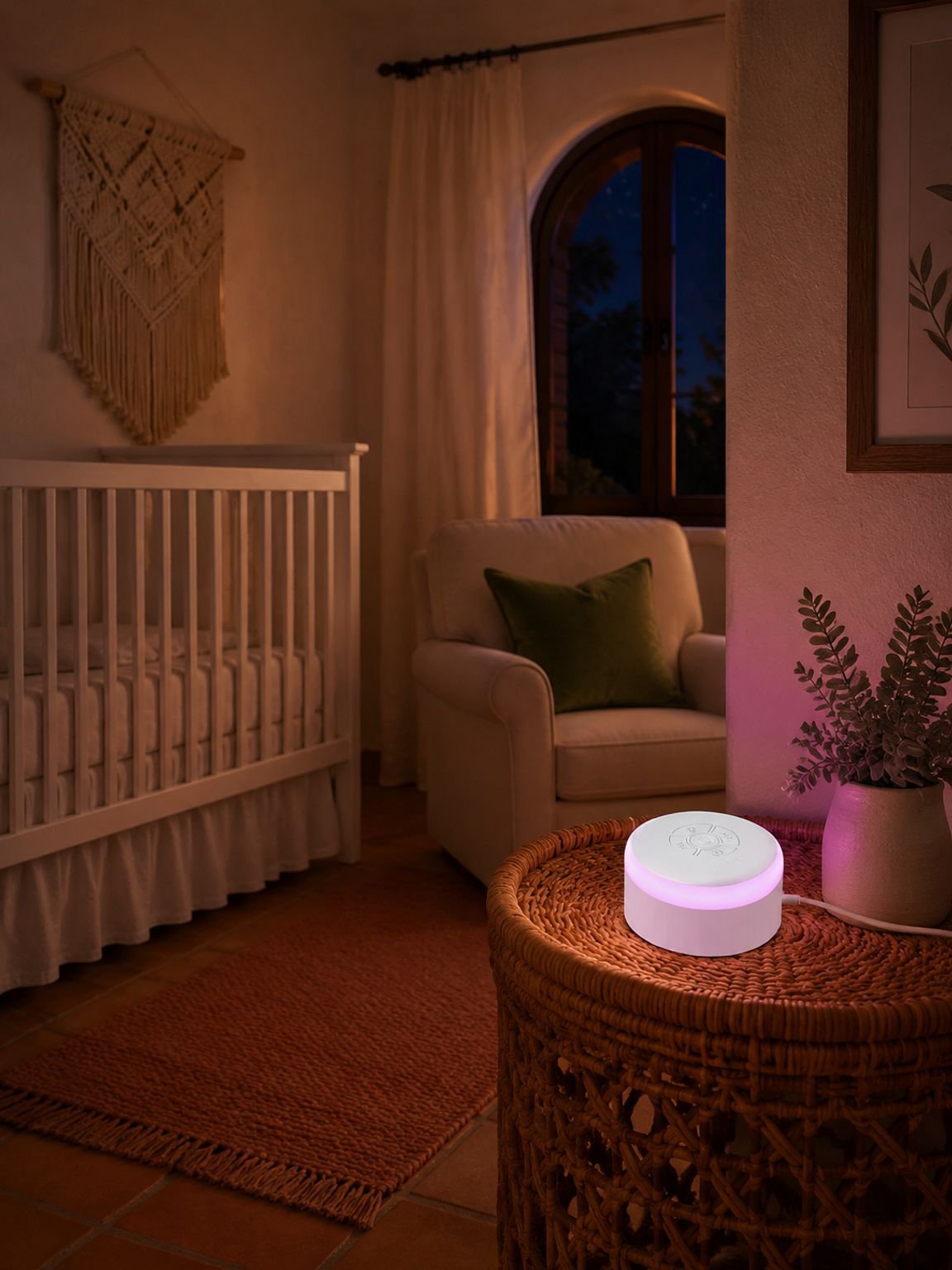 Lámpara nocturna musical inteligente para ayudar a dormir bebés