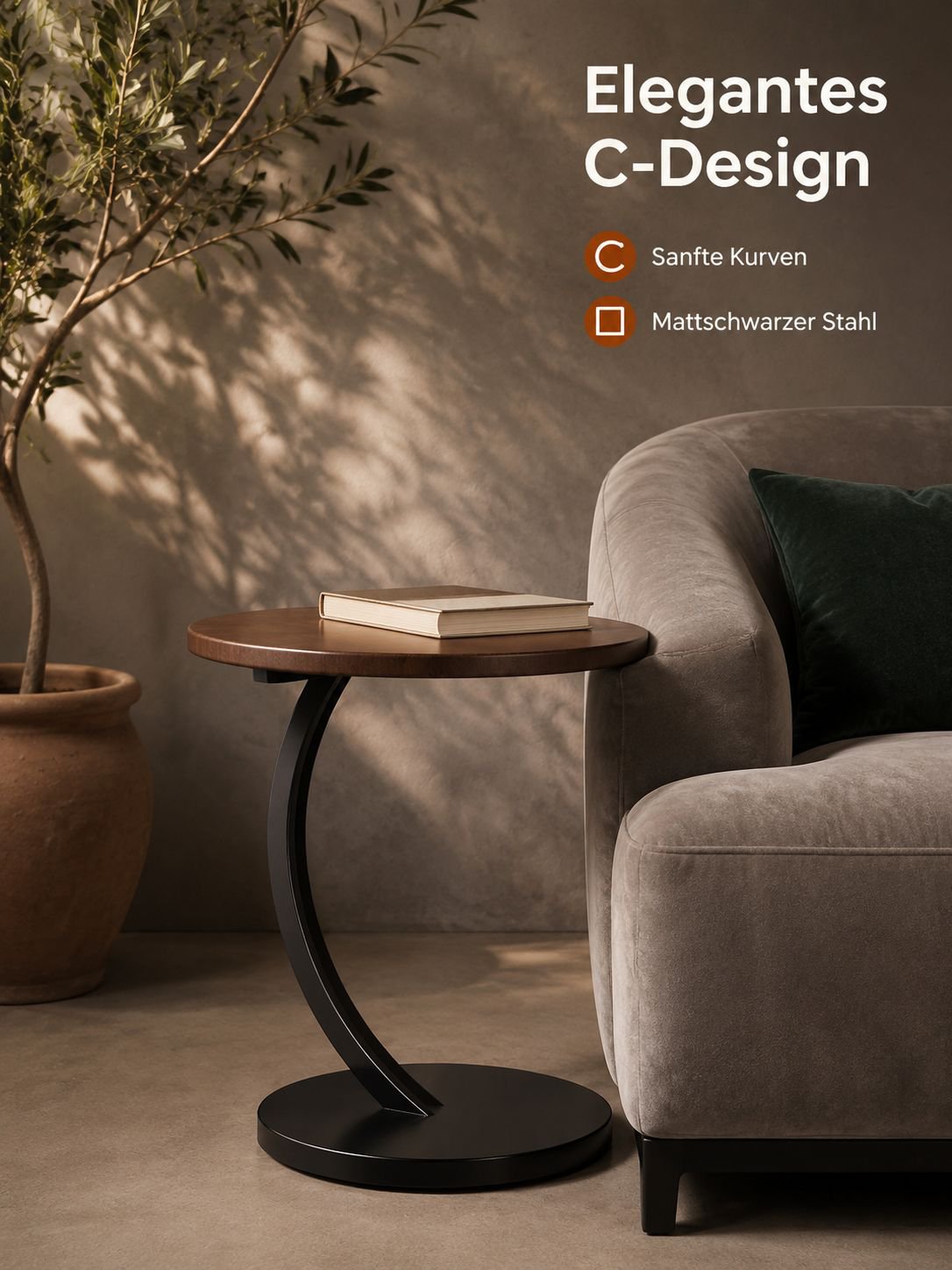 Beistelltisch im Landhausstil für Wohnzimmer