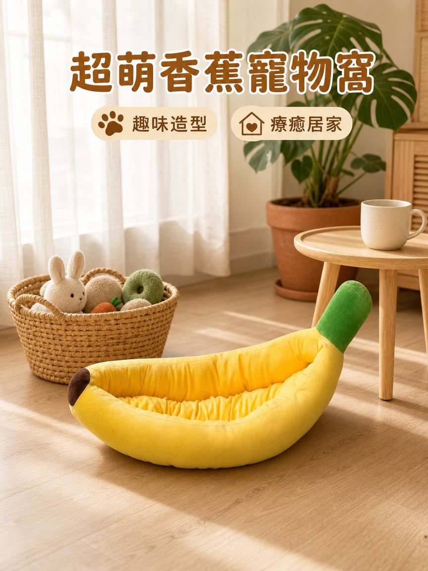 狗狗寵物香蕉墊
