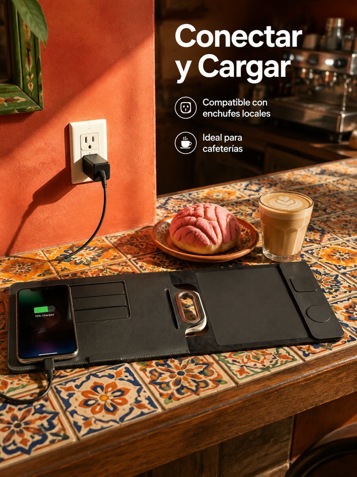 Estación de carga multifuncional para escritorio