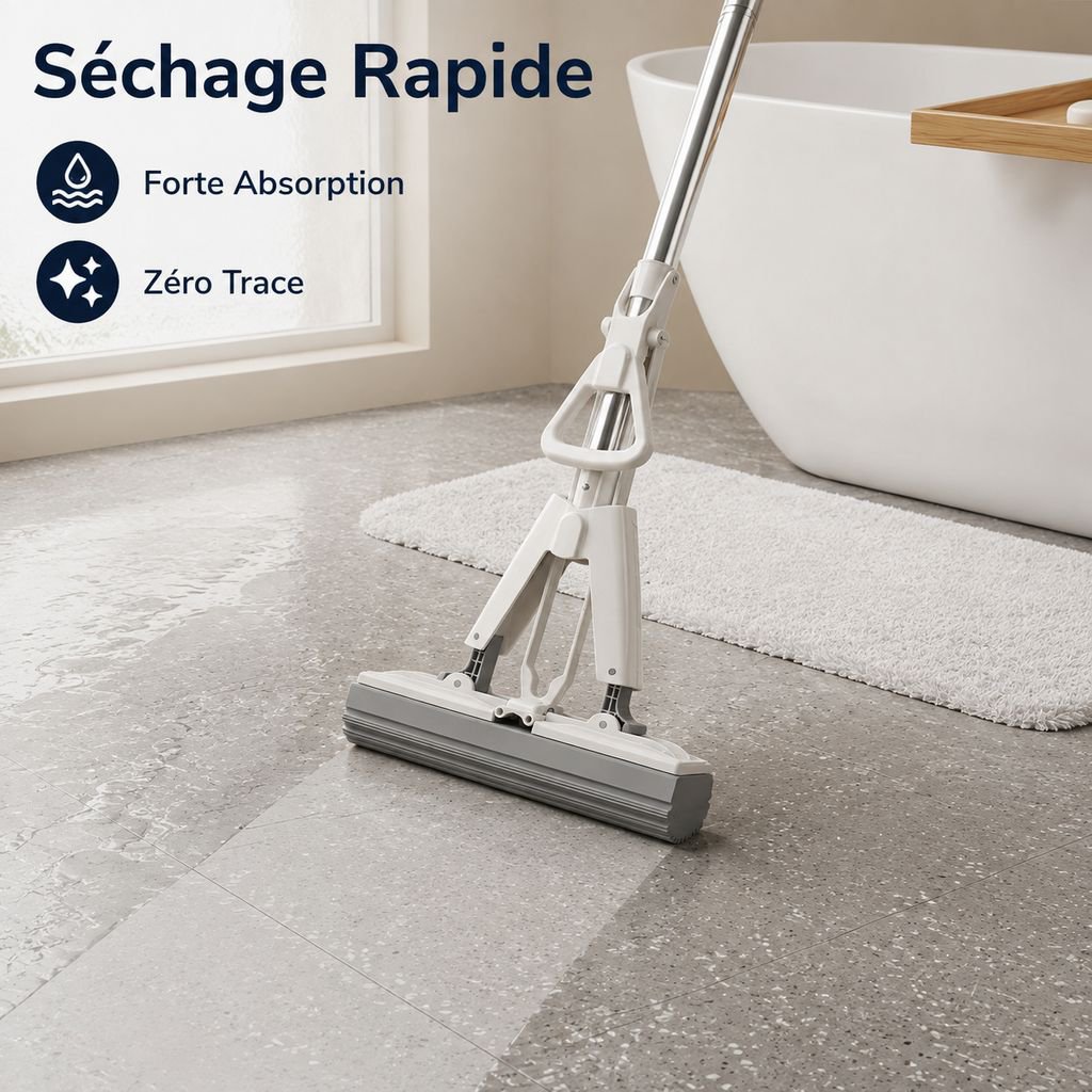 Serpillière éponge pliable