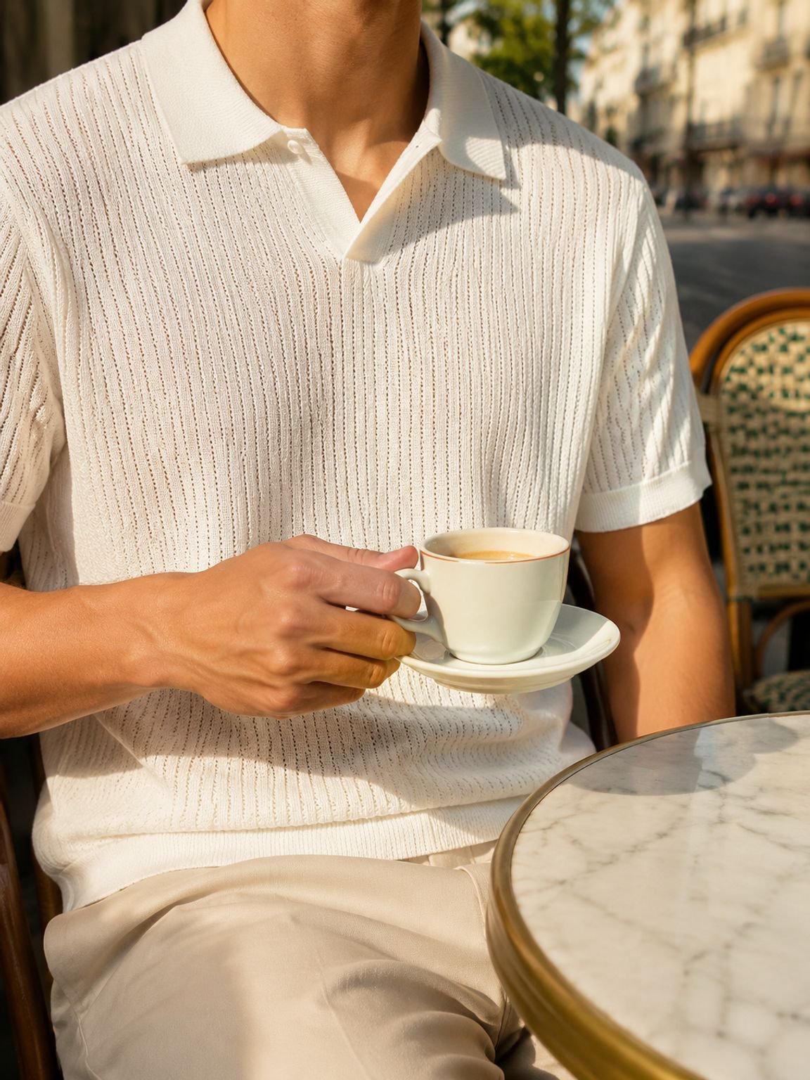 Polo manches courtes homme, design moderne et chic