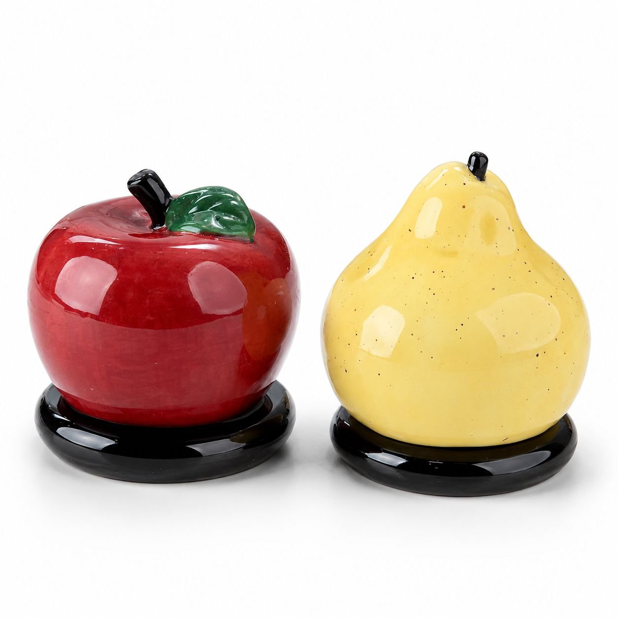 Boîte à cure-dents et fil dentaire multifonction en céramique, forme de pomme, pour la maison