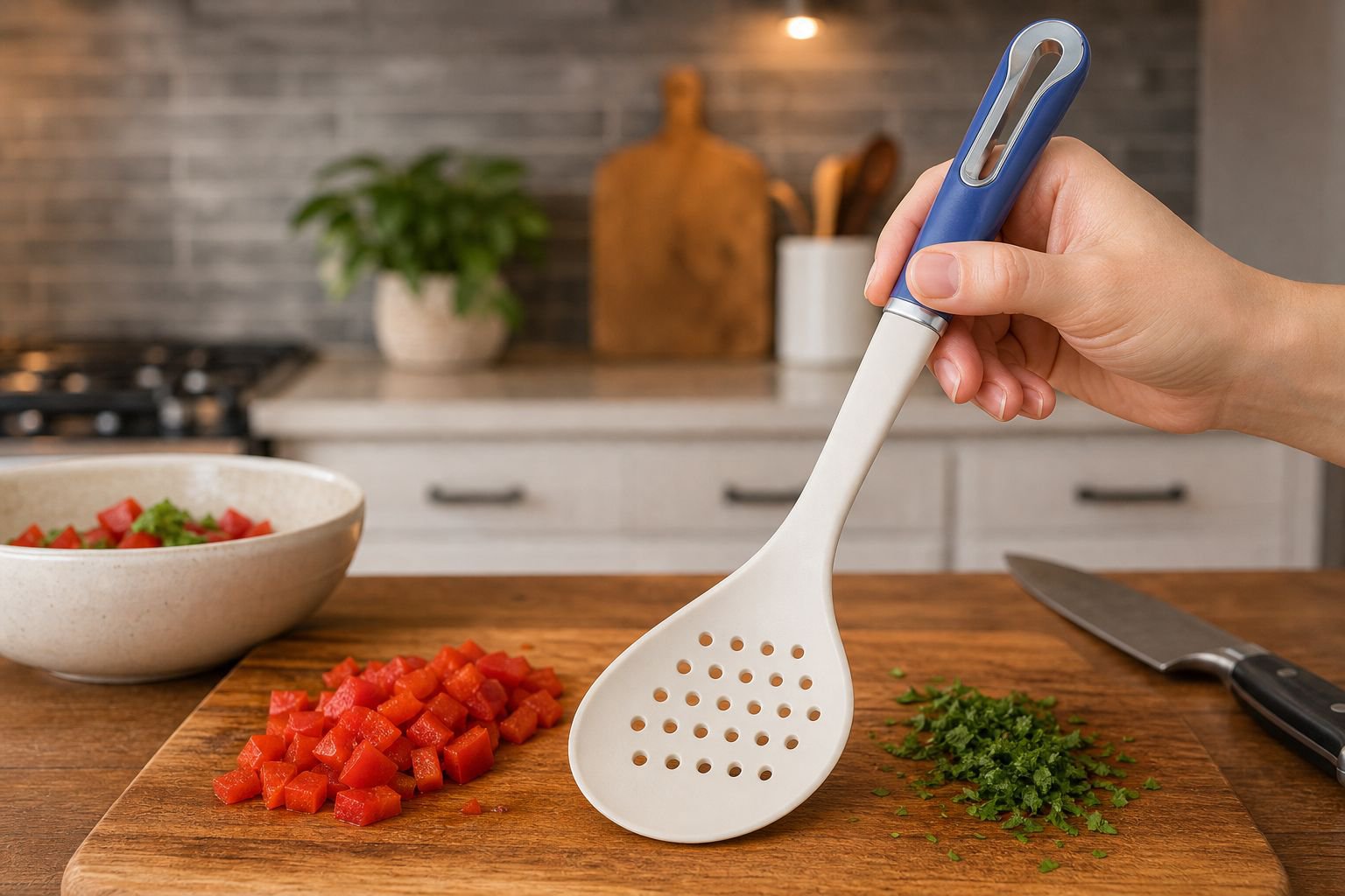 Colorful silicone kitchen utensils for modern kitchens