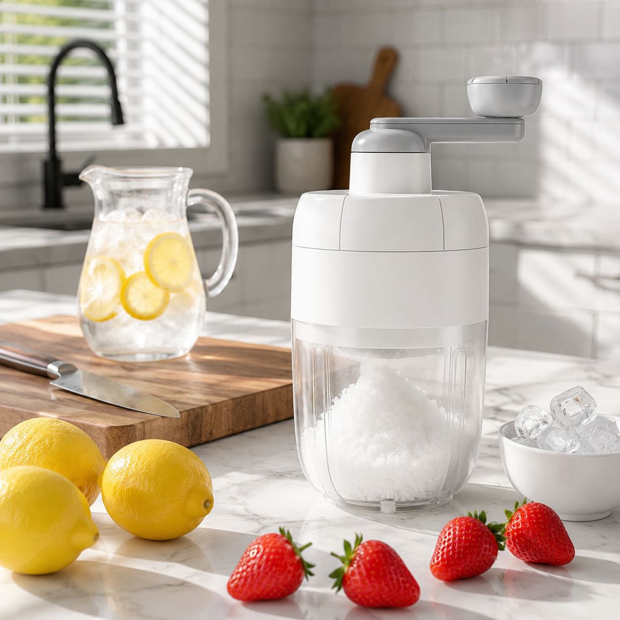 Home Shaved Ice Machine Ice Box Home Home Sealed Ice Without Spilling NonSlip Foot Pads