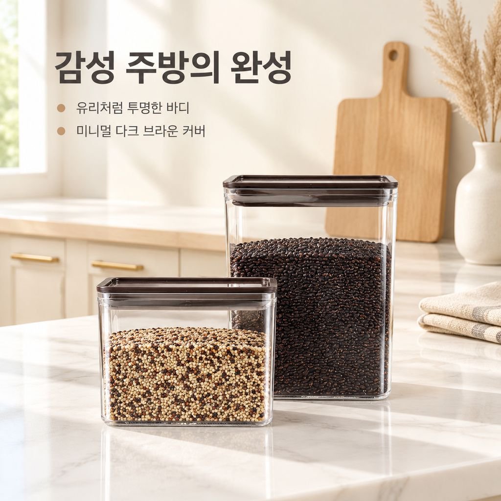 주방 다용도 잡곡 곡물 저장 용기