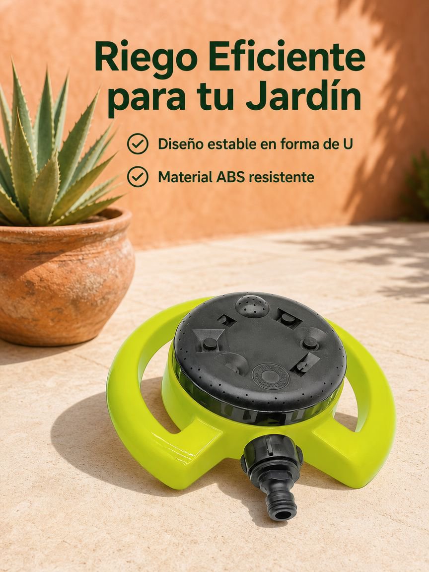 Aspersor de plástico para césped