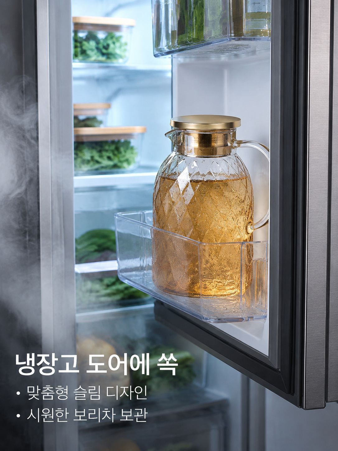 가정용 내열 고붕규산 유리 냉수 주전자