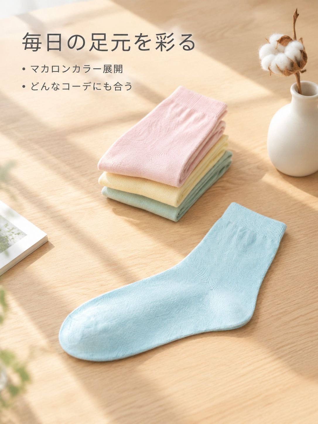 オールコットン快適ソックス